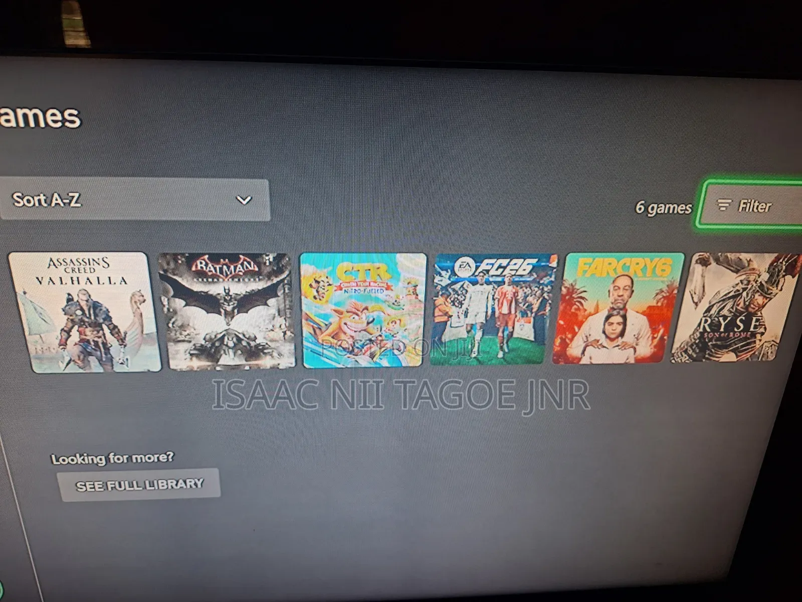 Xbox One With 5 Games.