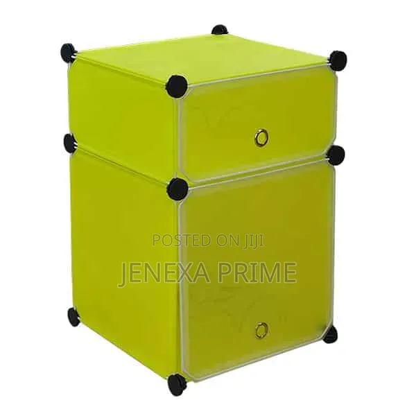 Double Cube Plastic Storage-Green
