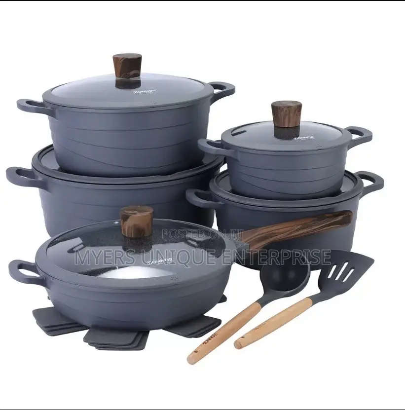 DONNOR 15pcs Nonstick Casserole Set With Fry Pan