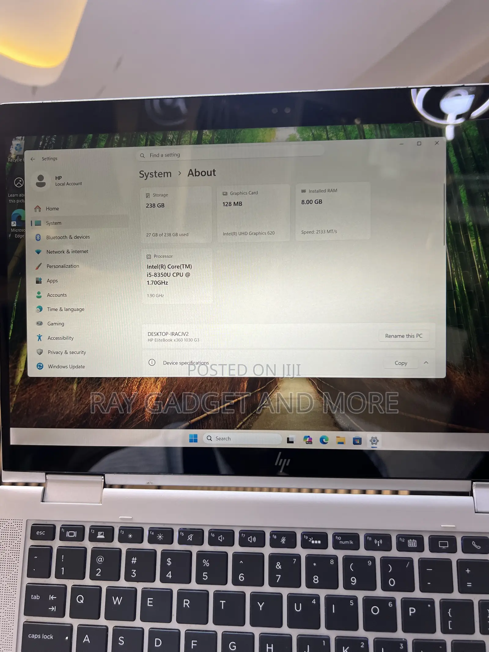 Laptop HP EliteBook X360 1030 G3 8GB Intel Core i5 SSD 256GB