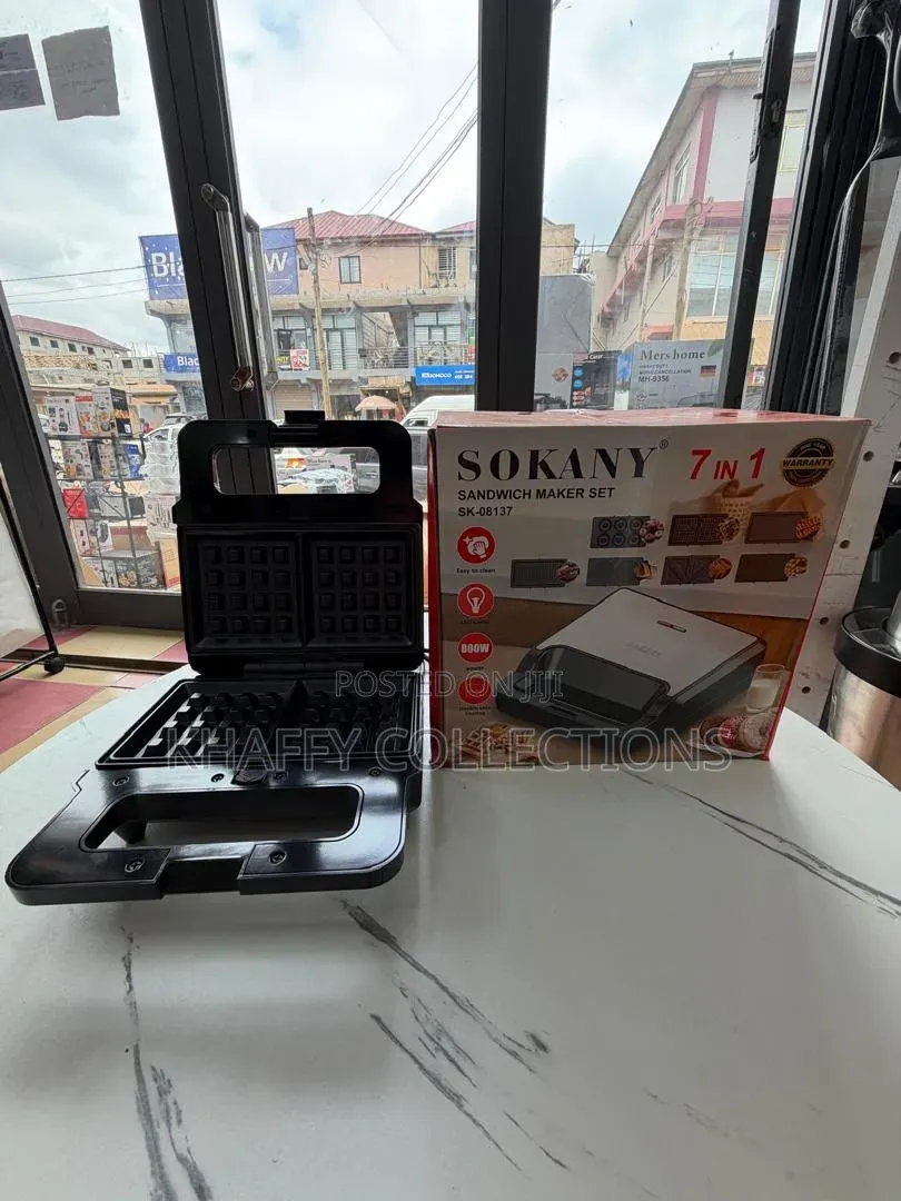 *Sokany 7-in-1 Sandwich Maker Set SK-08137 - 800W*