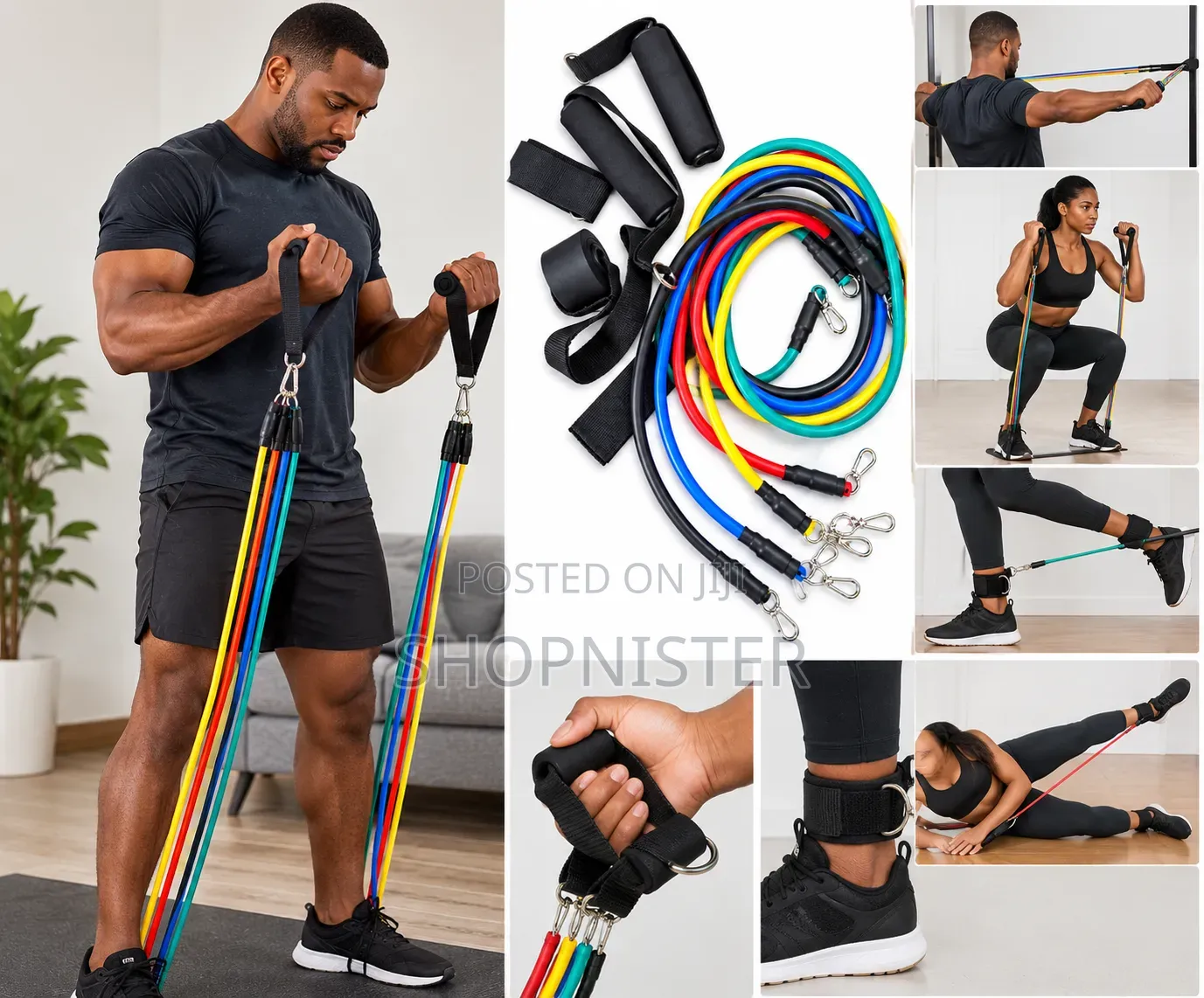 Resistance Band Set – Full Body Home Workout Fitness Kit