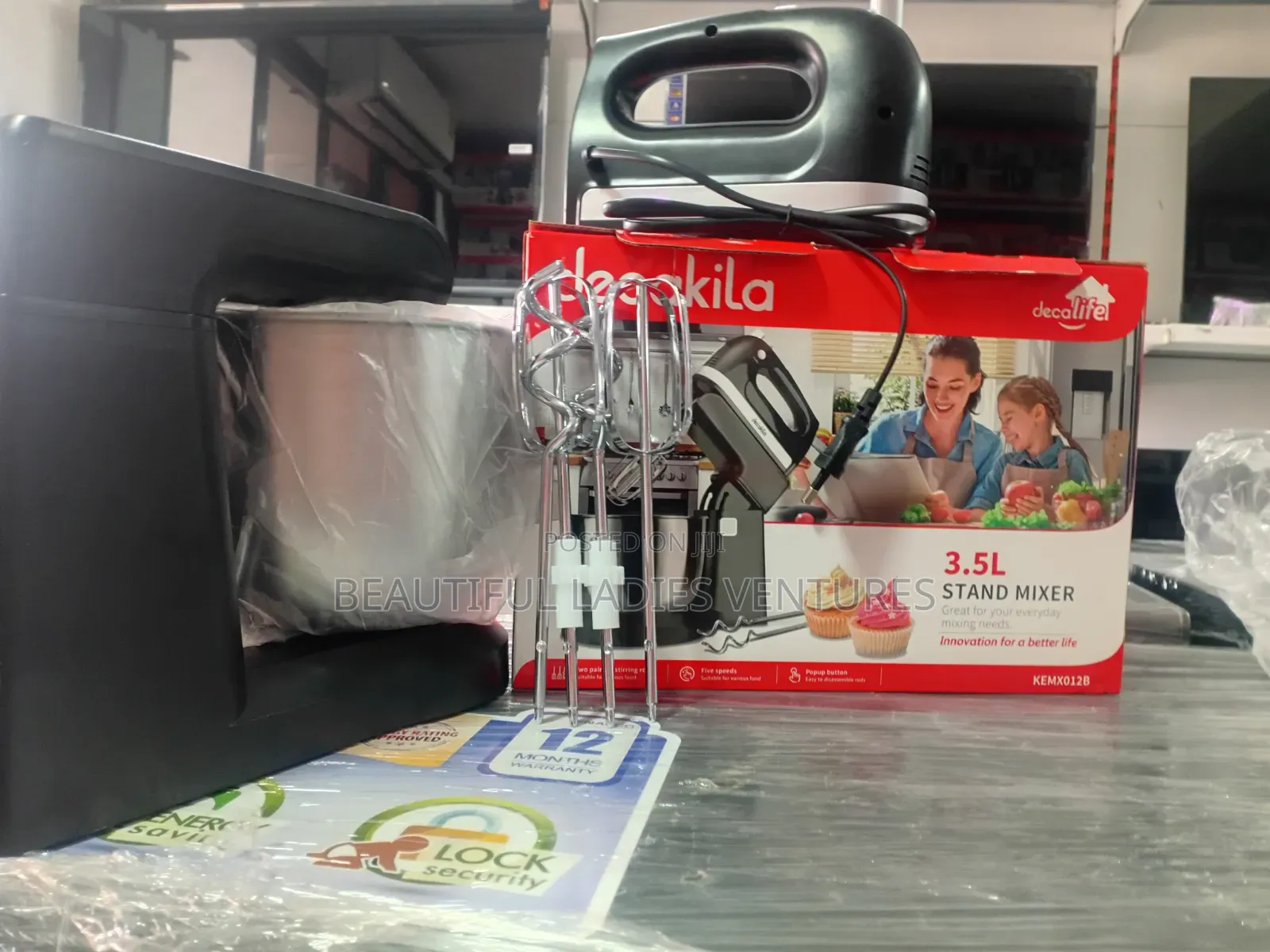 Electric Stand Mixer _ Baking Assistant Decakila 3.5 L
