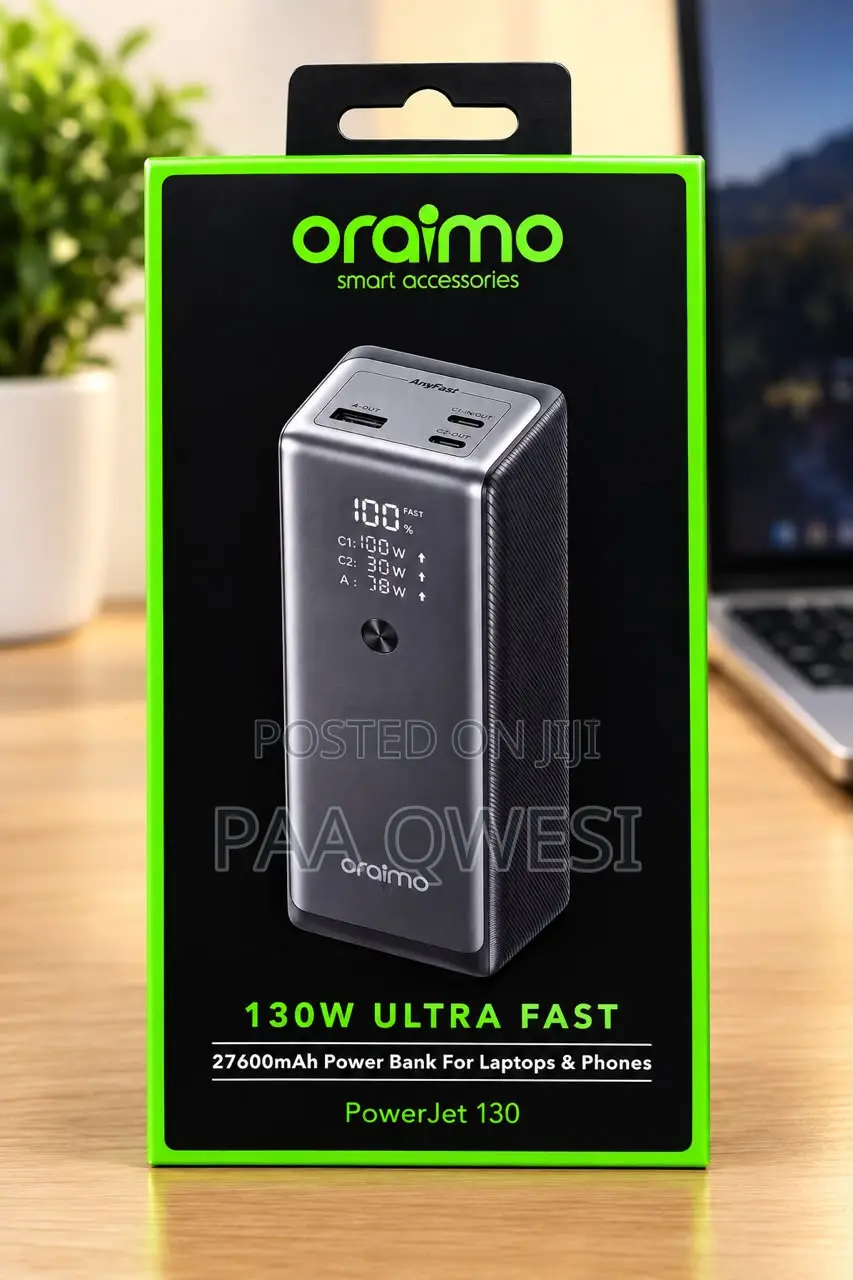 Oraimo PowerJet 130W 27600mAh Fast Charging Power Bank