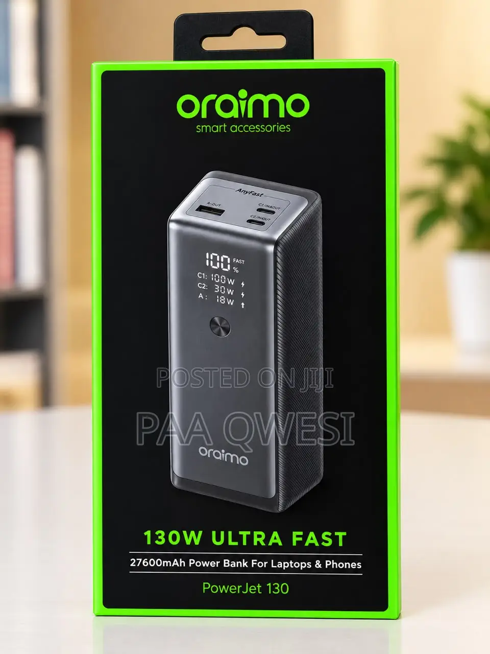 Oraimo PowerJet 130 High Capacity Laptop Power Bank