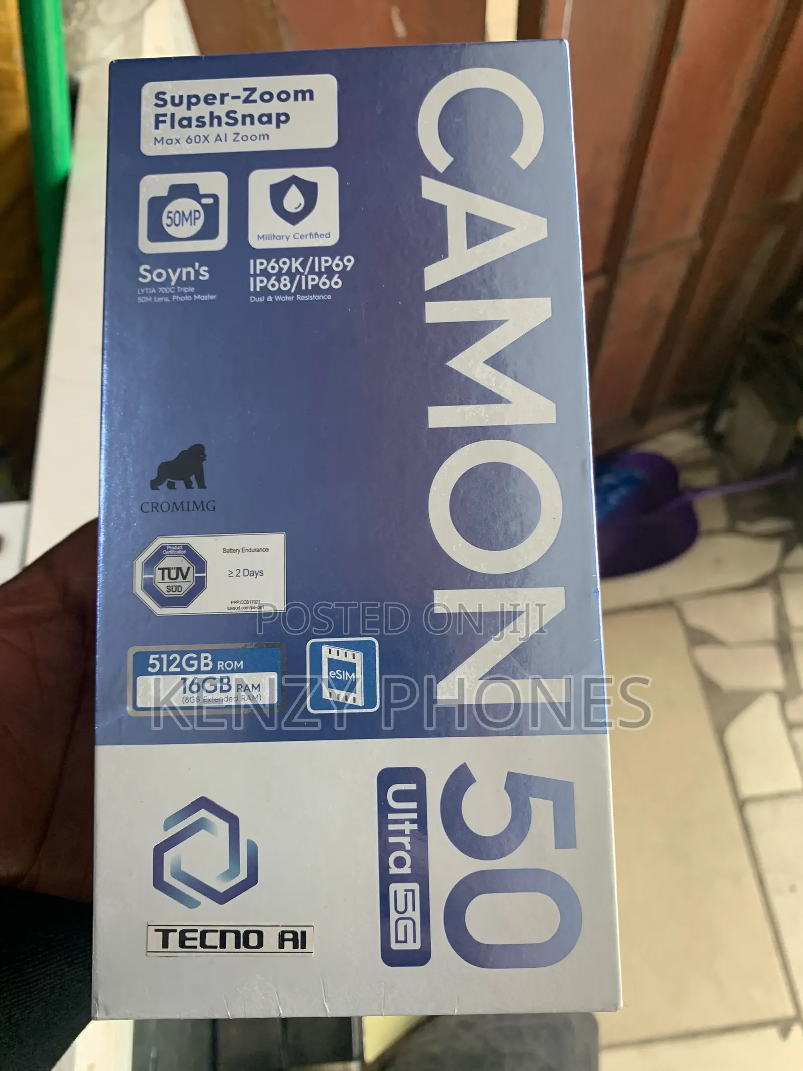 New Tecno Camon 50 Ultra 512 GB Gray