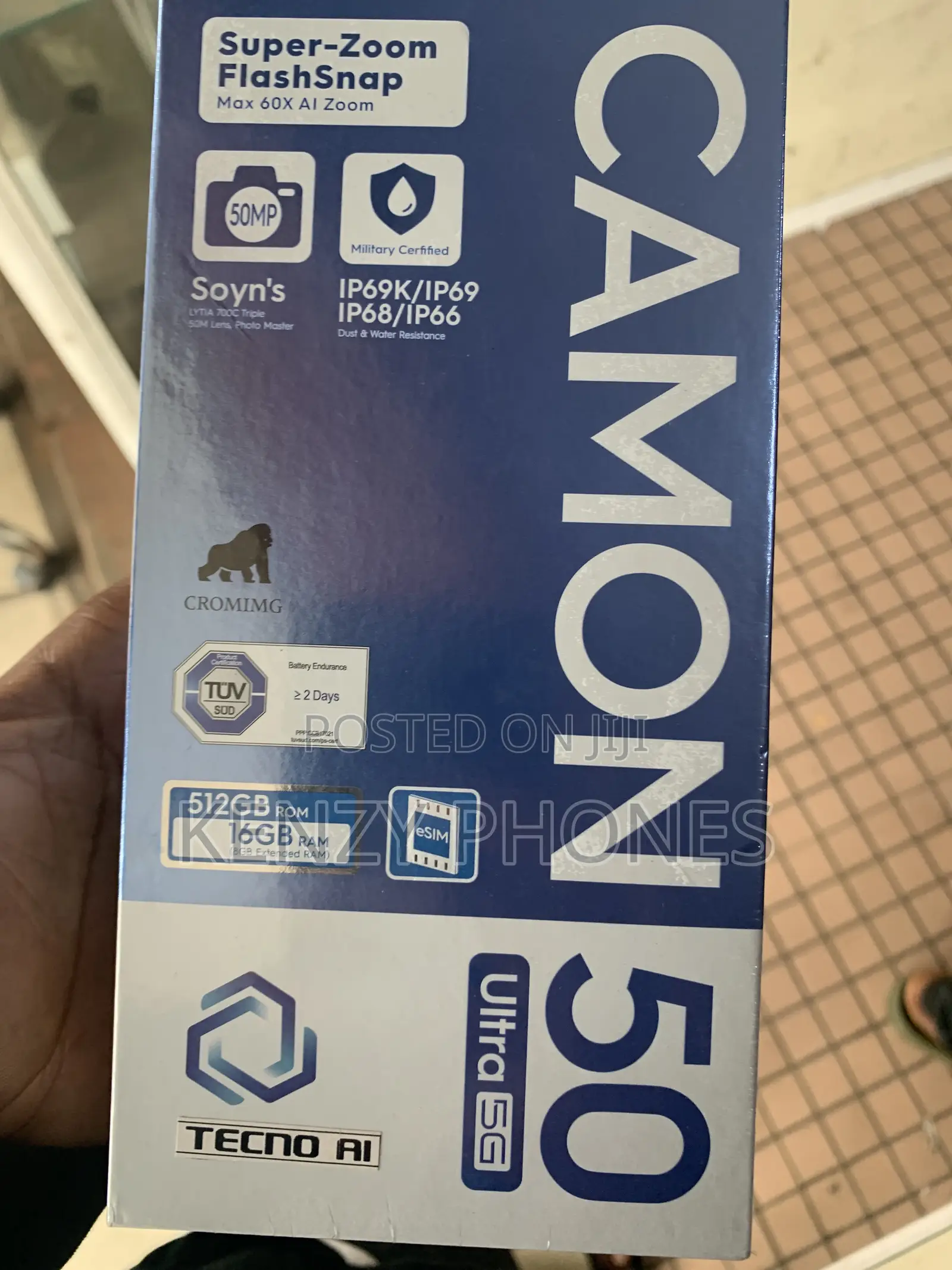 New Tecno Camon 50 Ultra 512 GB Black
