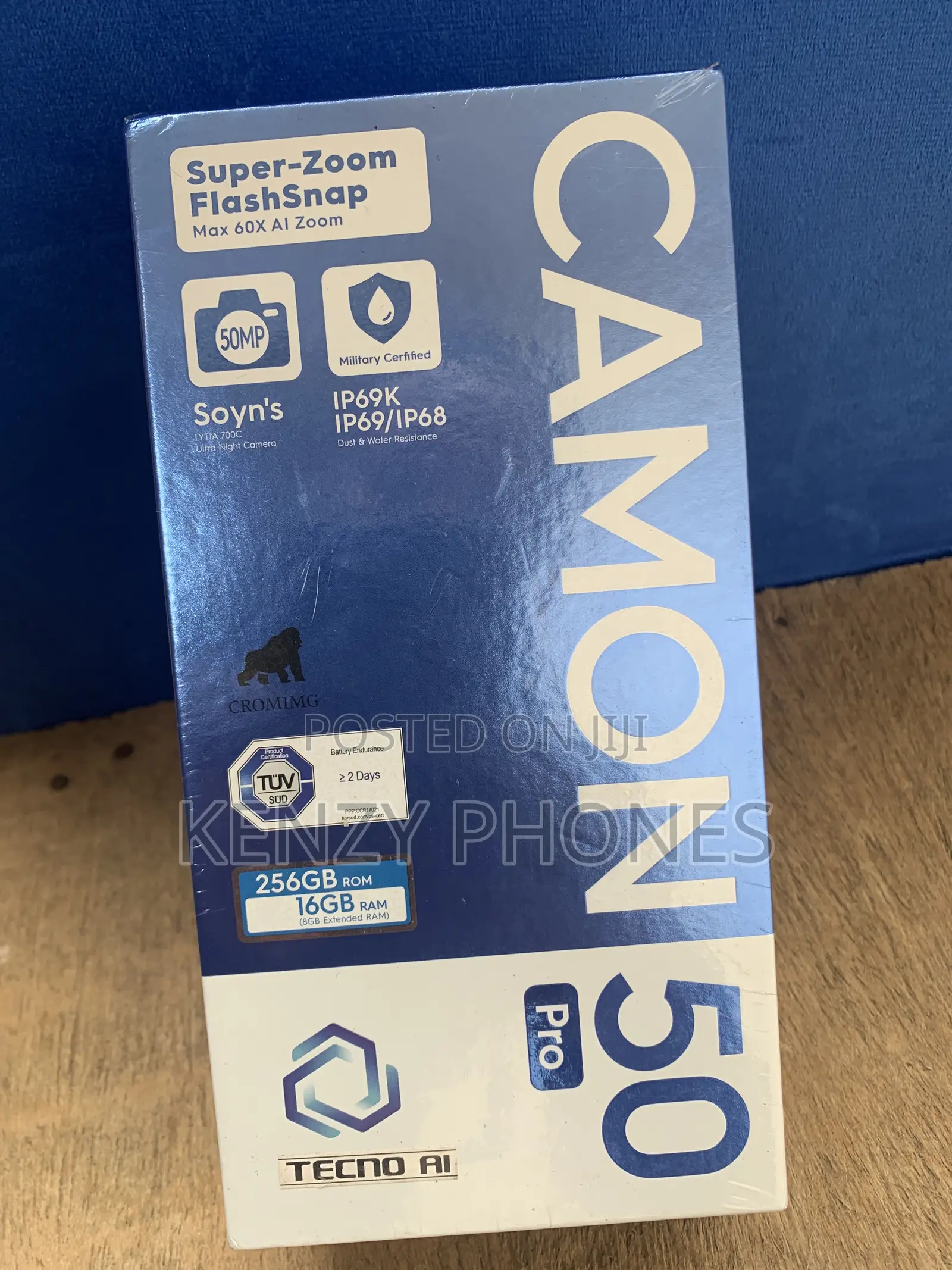 New Tecno Camon 50 Pro 256 GB Gray