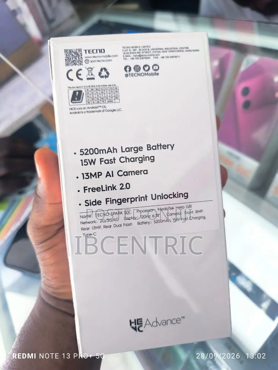 New Tecno Spark 50 5G 128 GB Pink