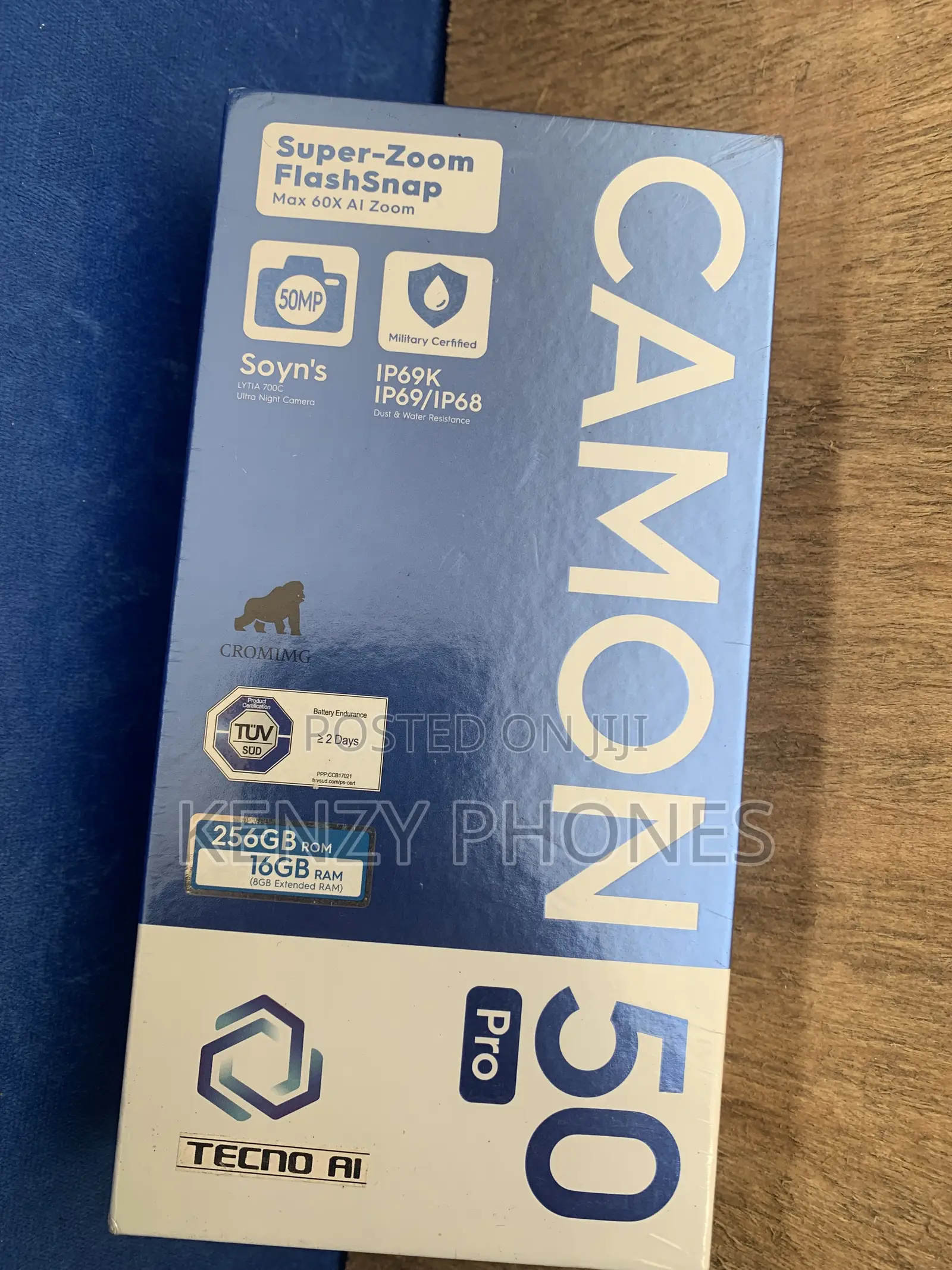 New Tecno Camon 50 Pro 256 GB Gray