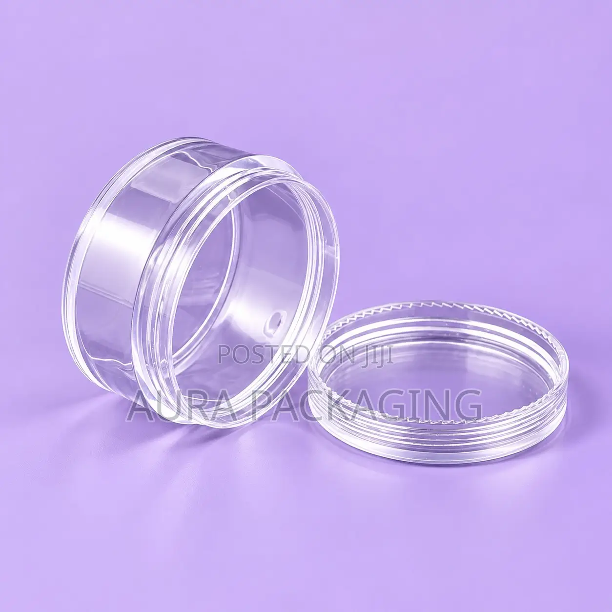 Lip Balm Jar 10ml Clear or With White or Black Cover
