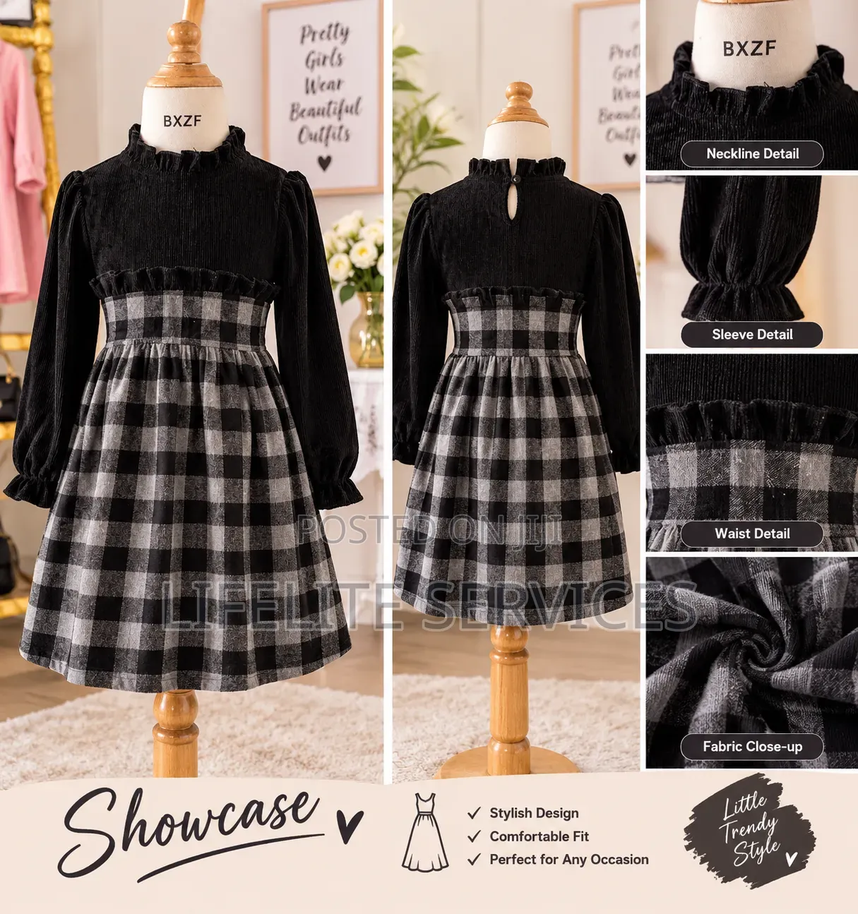 Pure Cotton Dress for Girls 6-7yrs