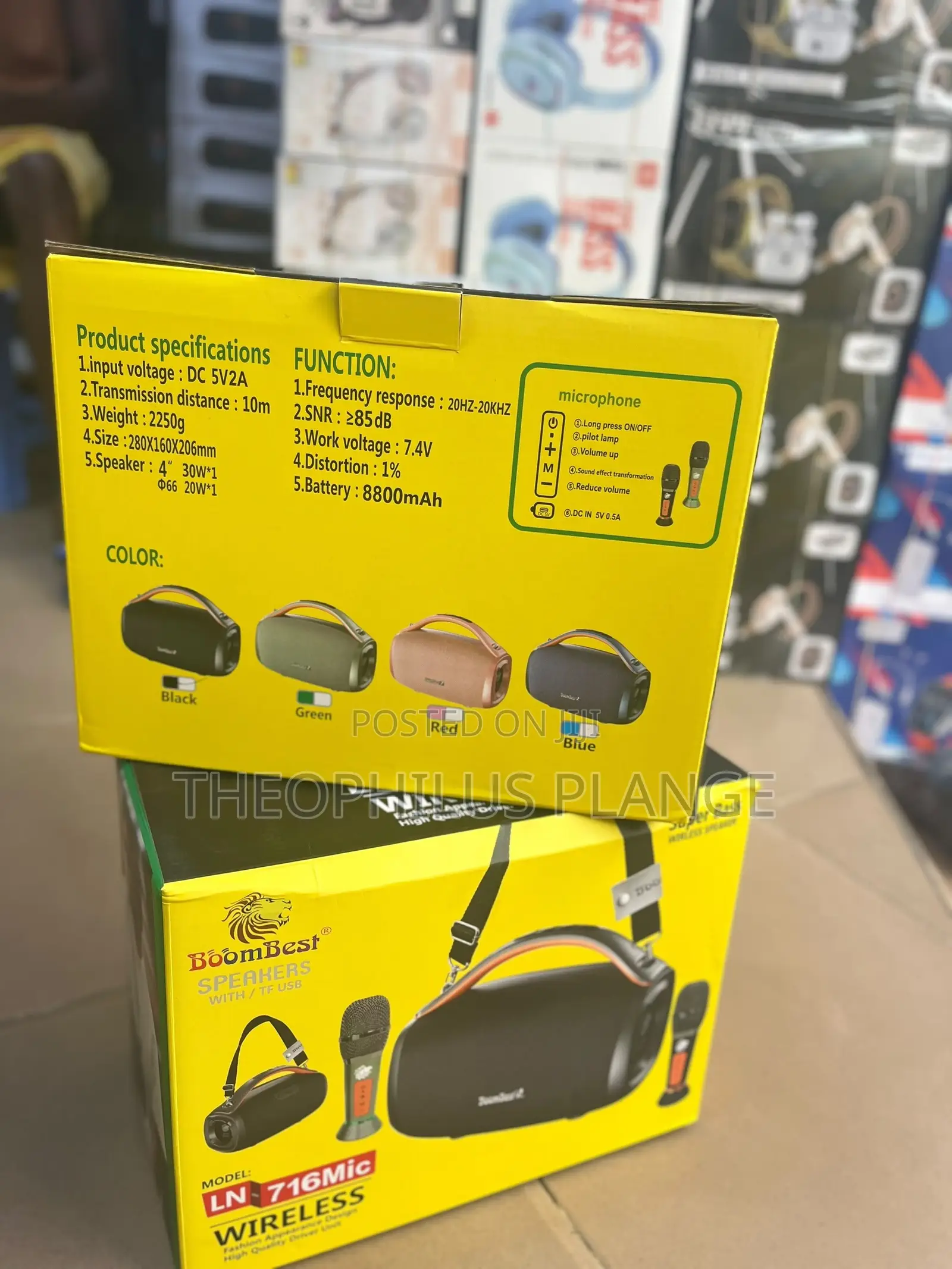Boombest Super Base Speaker With Mic.