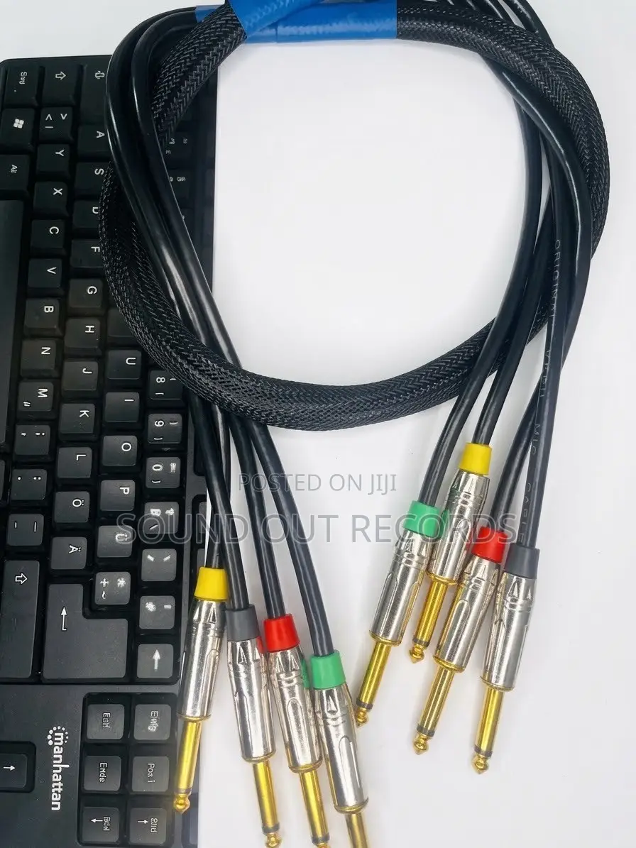 1.5M 4in1 6.5mm Jack to Jack Snake Cable
