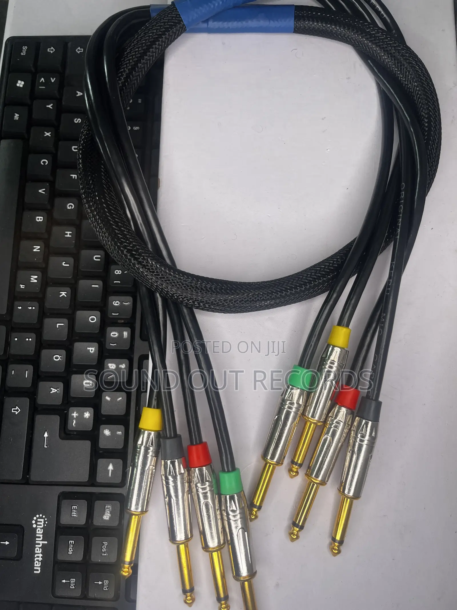 1.5M 4in1 6.5mm Jack to Jack Snake Cable
