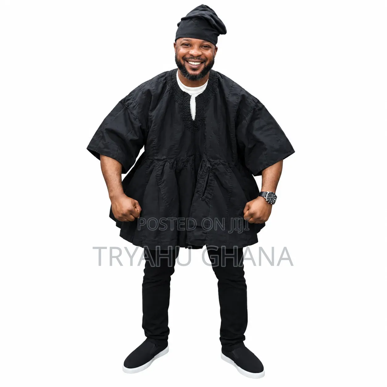 Save Up to 20% Off
Black Men's Smocks, Fugu Batakari
 at Tryahu