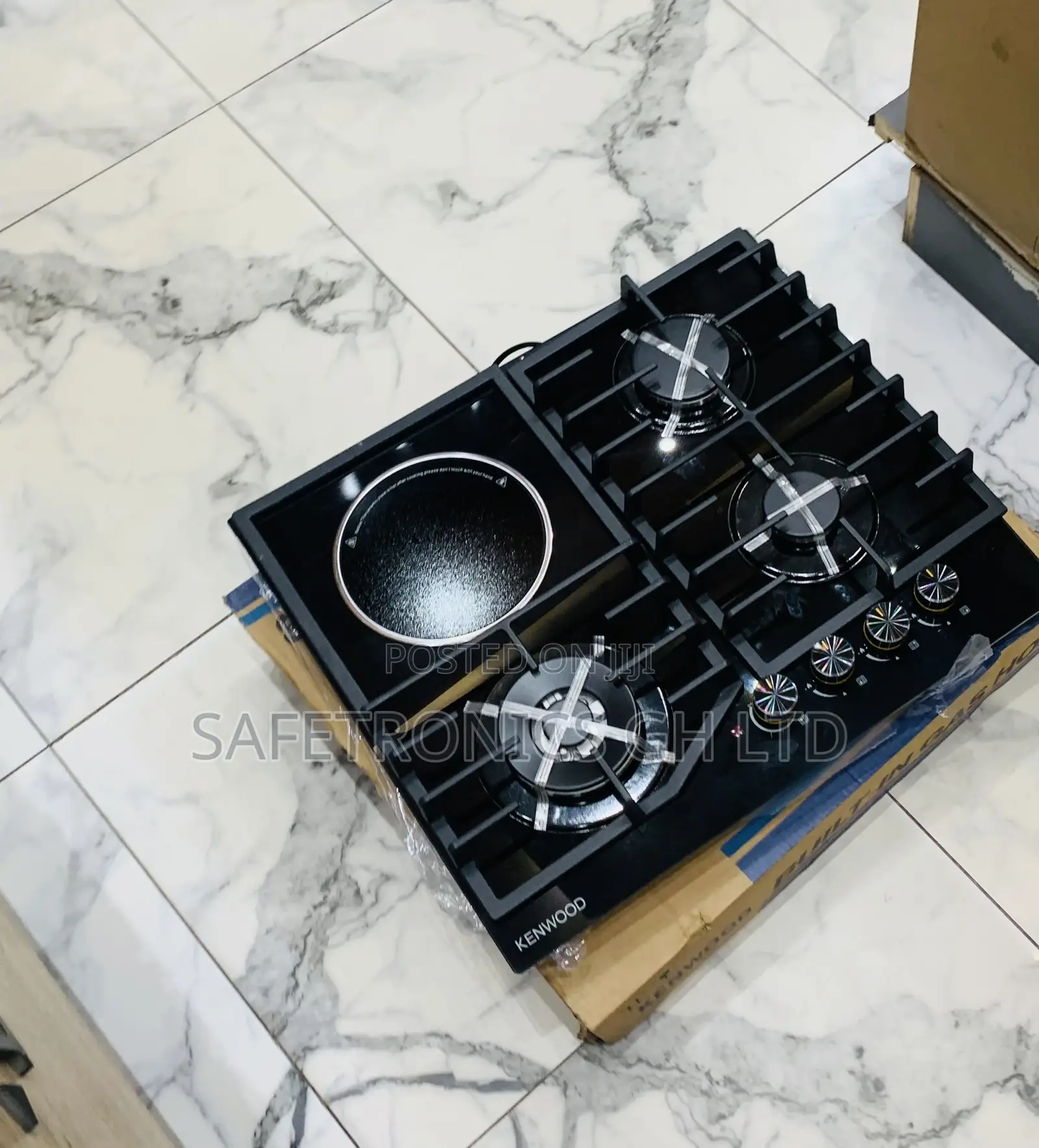 Check Out New 3+1 Kenwood Inbuilt 60cm Black Hob