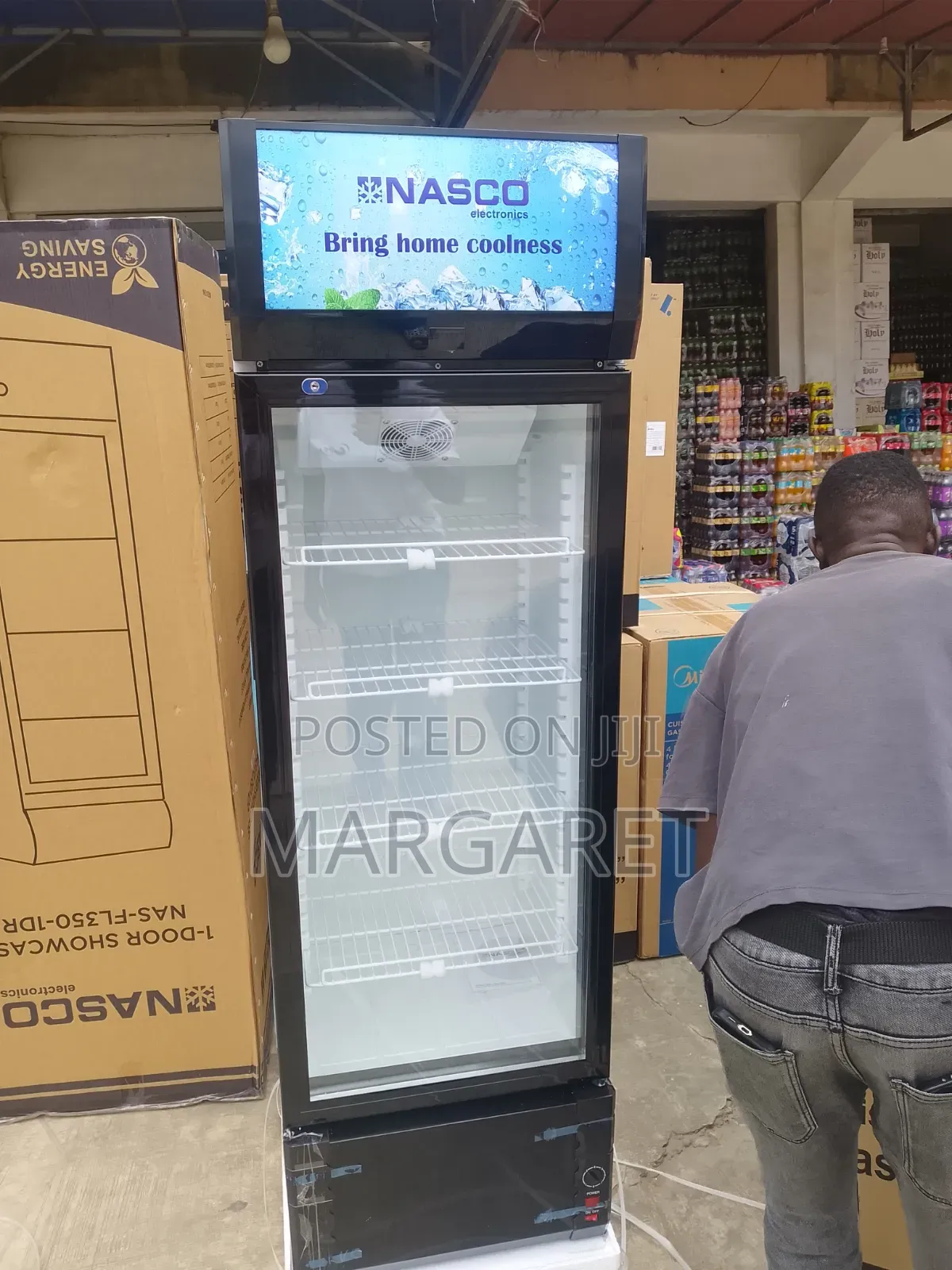 Low Energy Consumer Nasco Display Fridge 288 Litters
