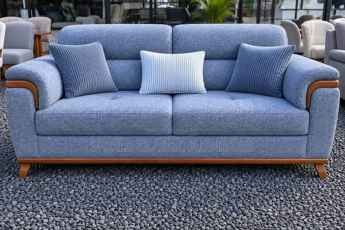 Modern Luxury 3-Seater Sofa 2 Accent Chairs Set