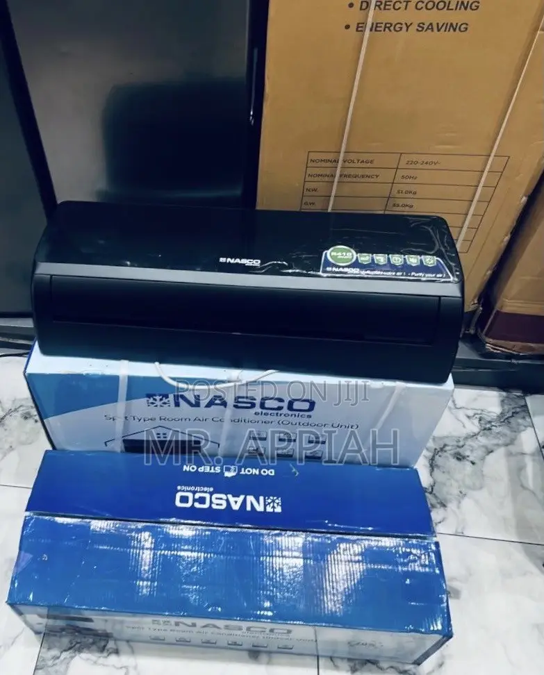 Extremely Quality Nasco 1.5hp Non Inverter Air Conditioner(Black).