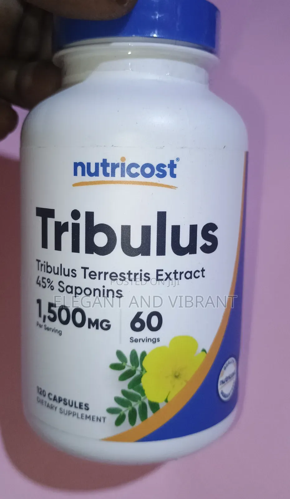 Tribulus Terrestris Extract 1500mg, 120 Capsules