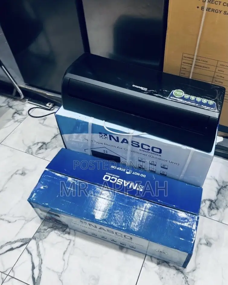 Super Adorable Nasco 1.5hp Air Conditioner(Black) 