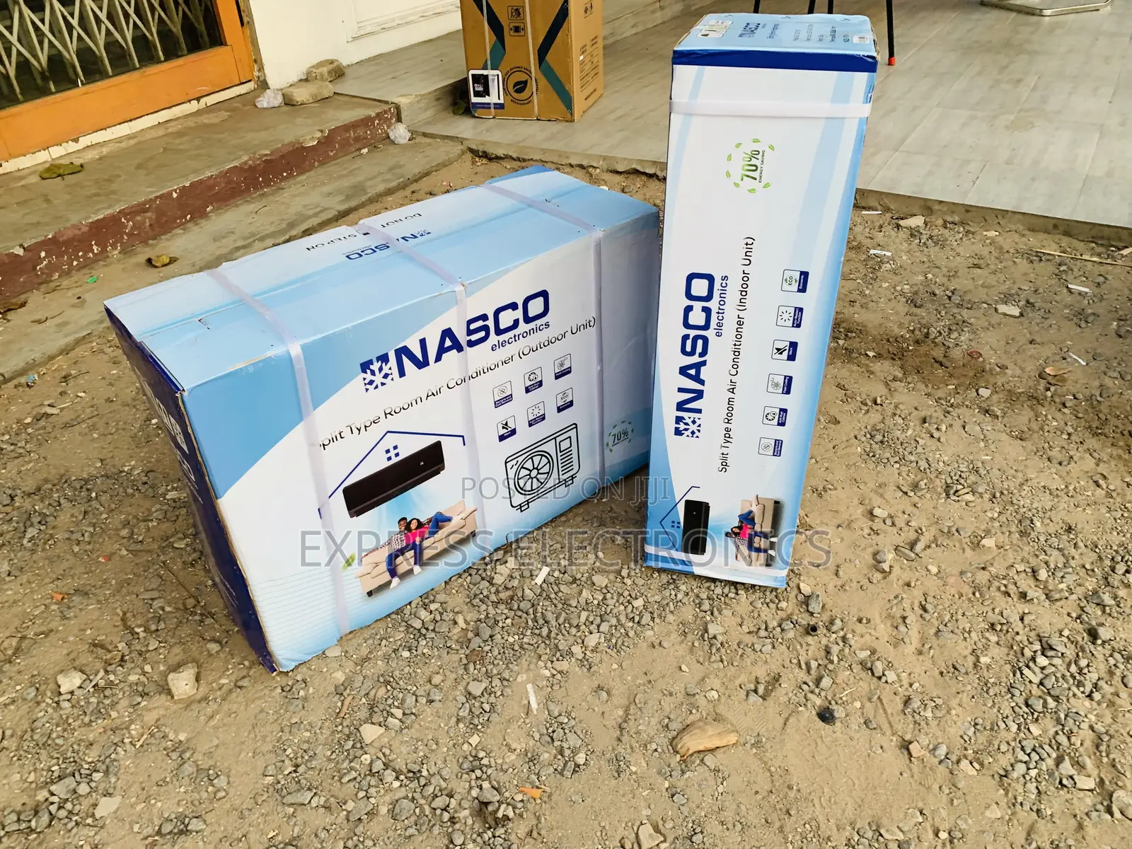 Flash Cooling Prime Nasco 1.5HP Black Split Air Conditione NAS-J12-V1B