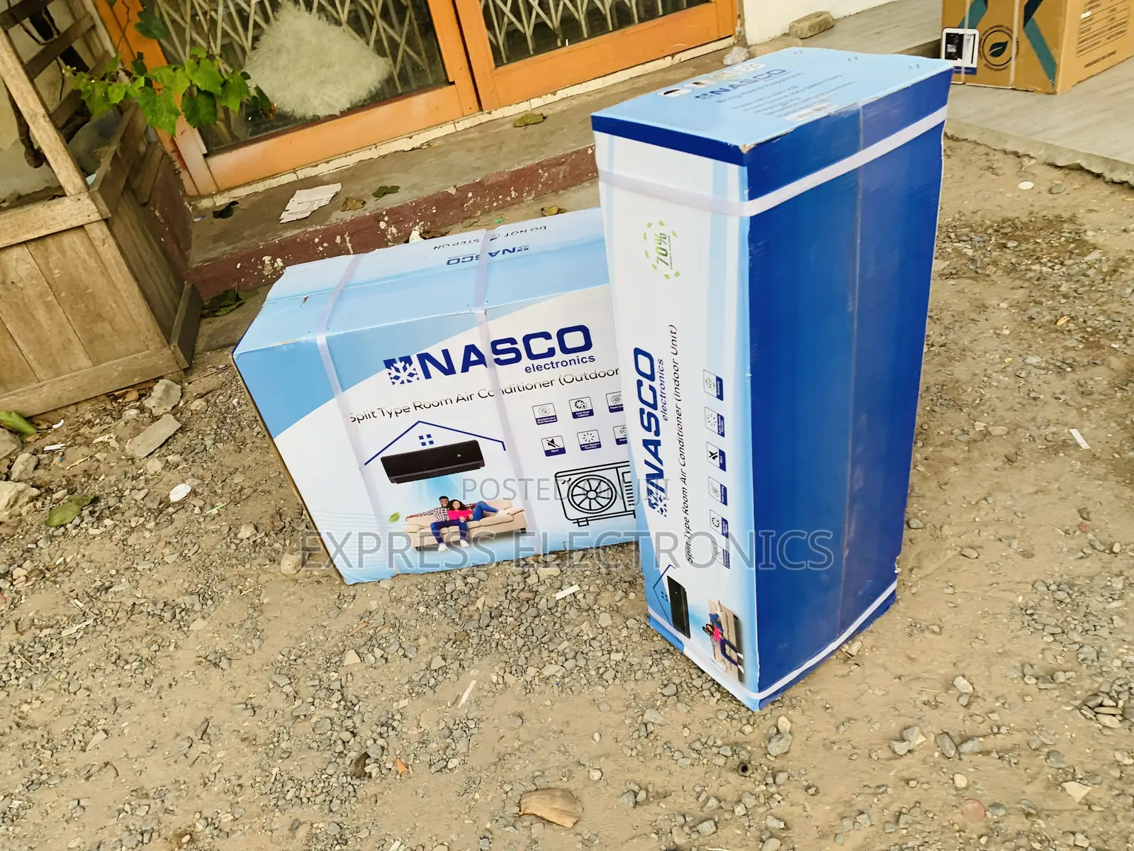 70% Energy Saving Nasco 1.5HP Black Split Air Conditioner (NAS-J12-V1B