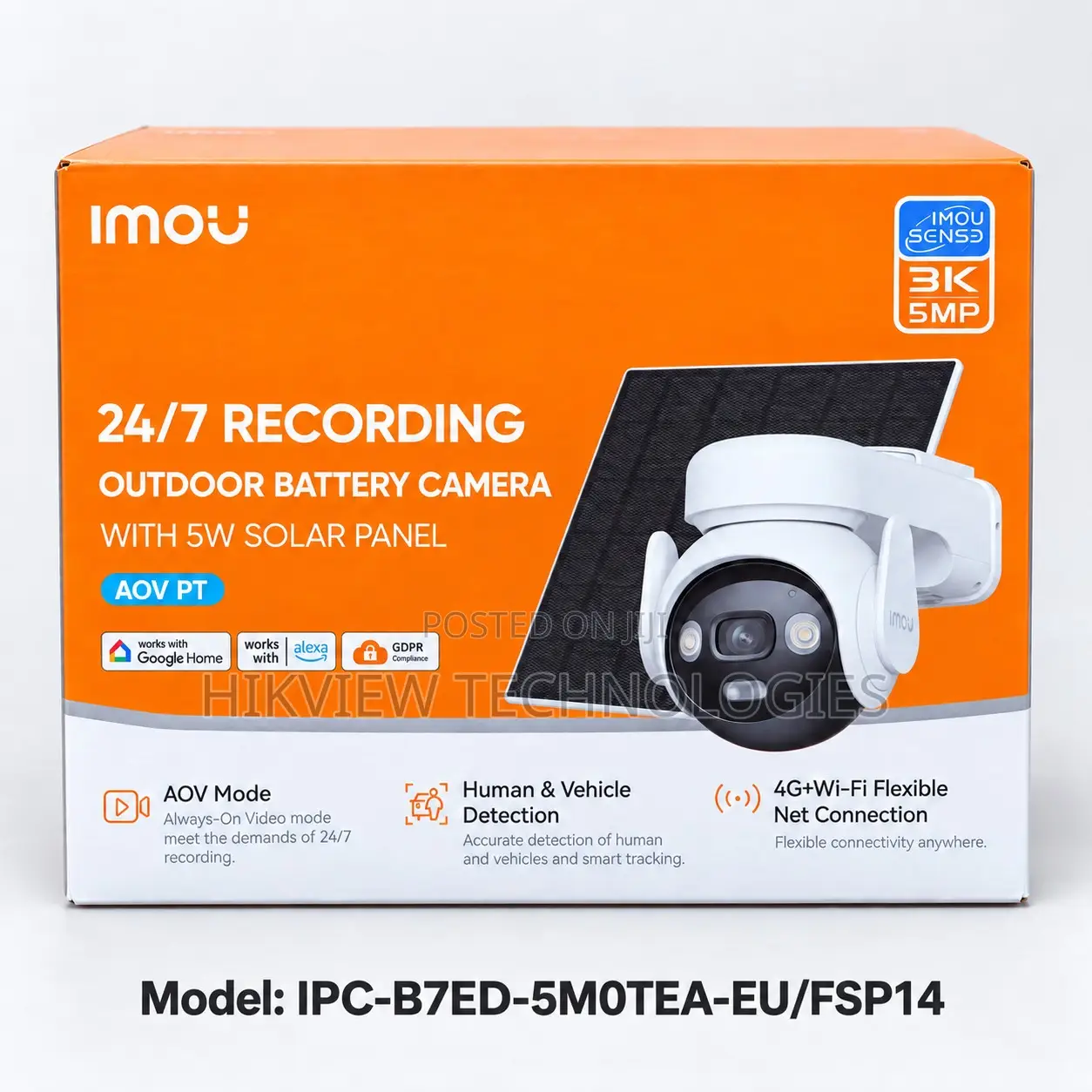 Imou Aov Pt 5mp Solar 4g Kit (Ipc-B7ed-5m0tea-Eu/Fsp14)