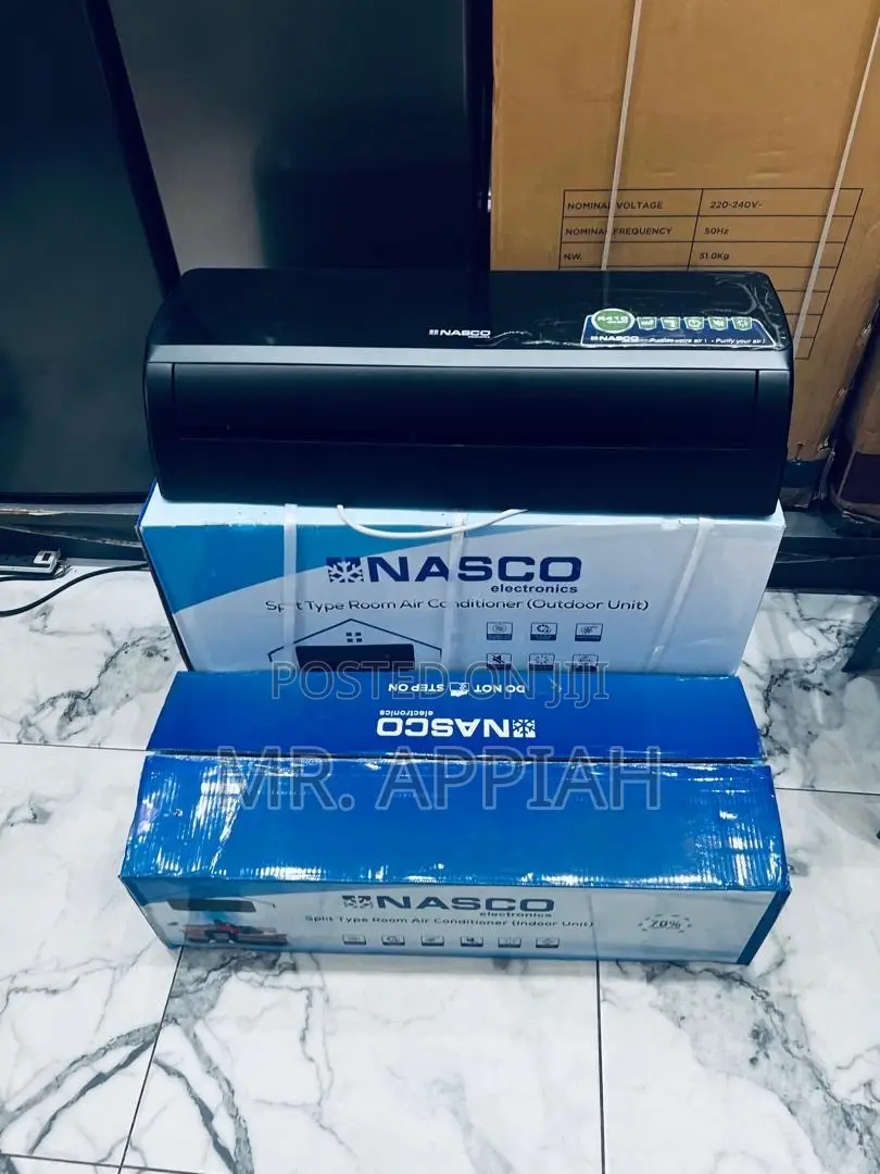 Well Built Nasco 1.5hp R410 Gas Air Conditioner(Black).
