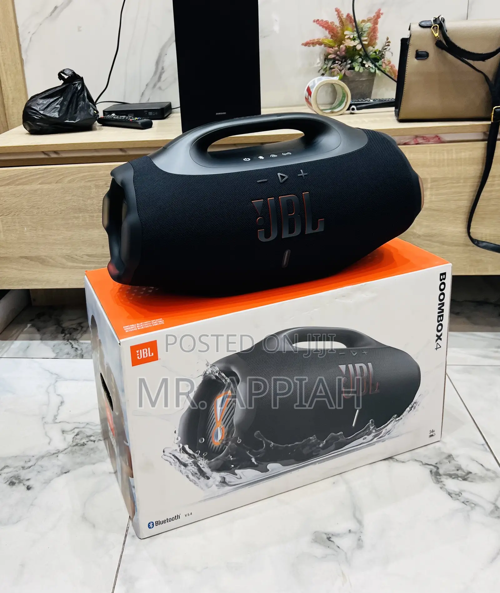 Extremely Quality JBL Boombox 4 Portable Bluetooth Speaker(Black)