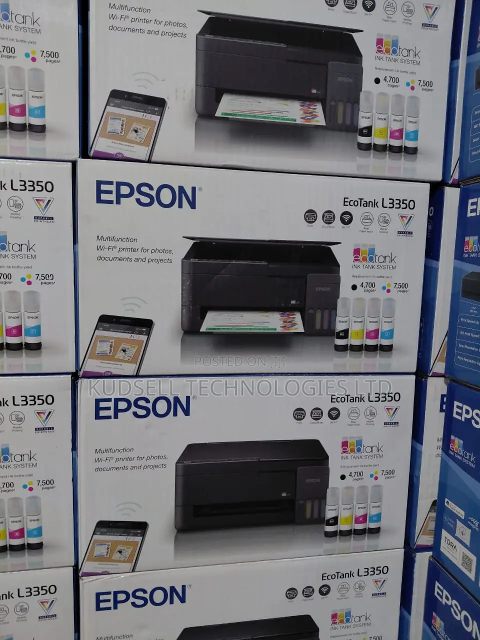 EcoTank L3350 A4 Multifunction Wi-Fi AirPrint Ink Tank Printer
