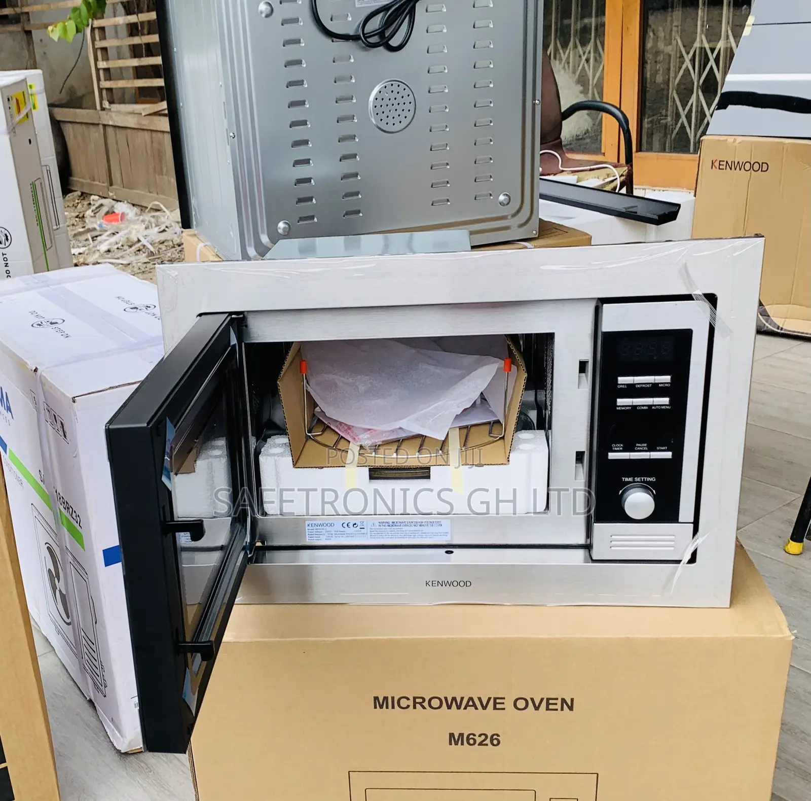 Just Shop Electric (Sliver) Kenwood Inbuilt Microwave