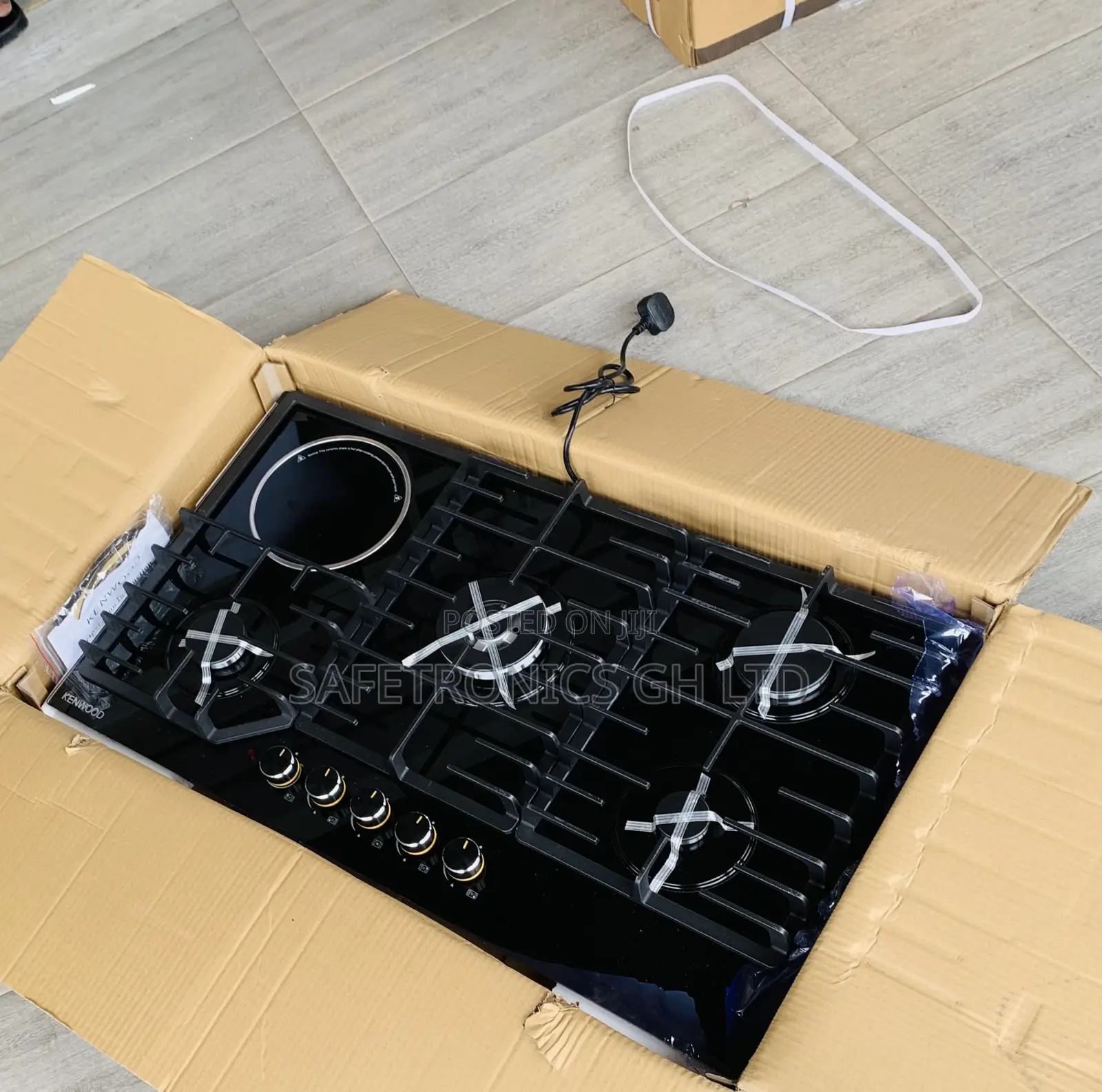 Shop Newly Virtual Black Inbuilt 4+1 Hob Kenwood Electric