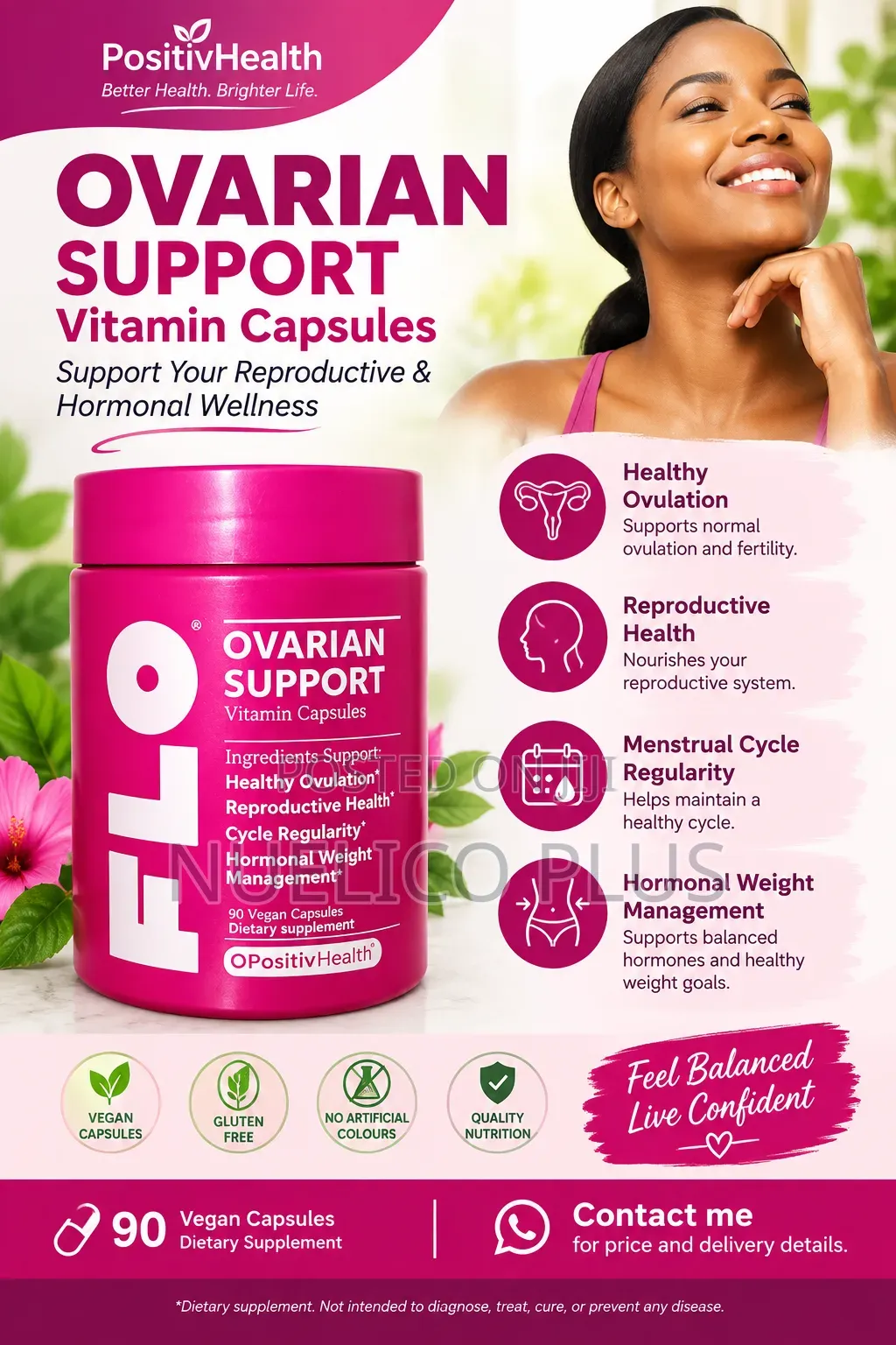 Ovarian Support Vitamin Capsules – 90 Capsules