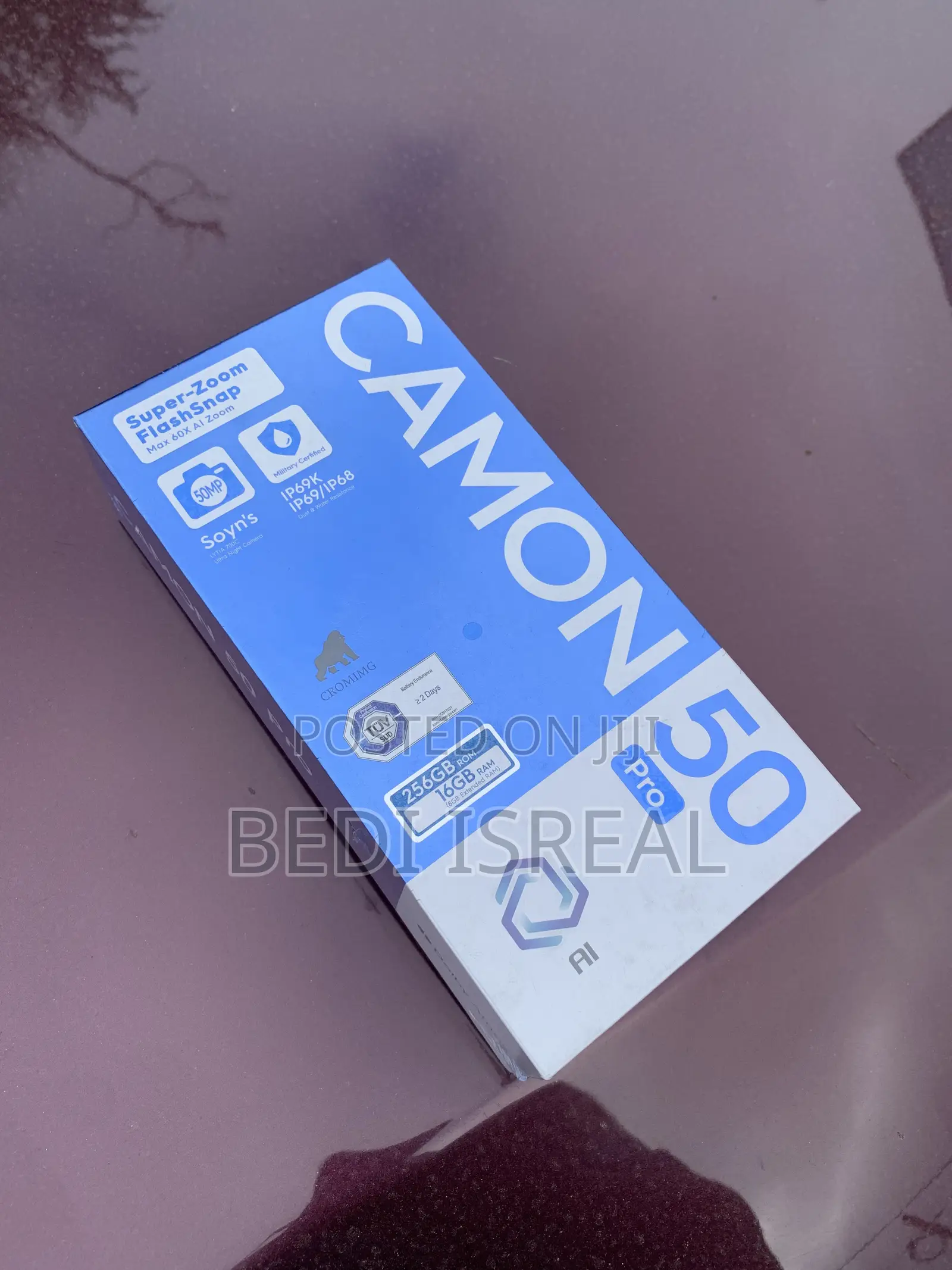 New Tecno Camon 50 Pro 256 GB Silver