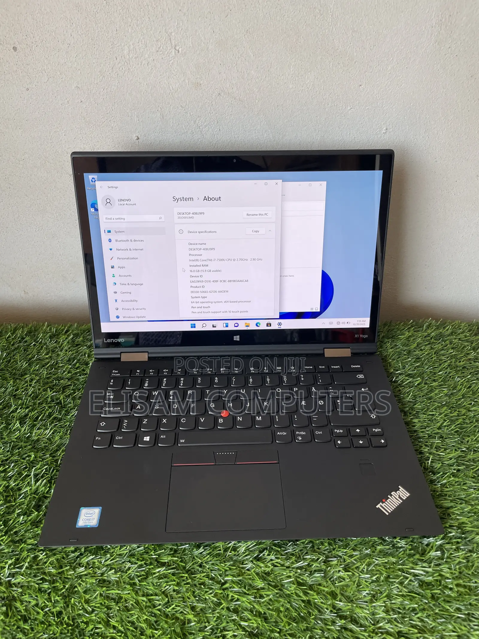 Laptop Lenovo ThinkPad X1 Yoga 16GB Intel Core i7 SSD 512GB