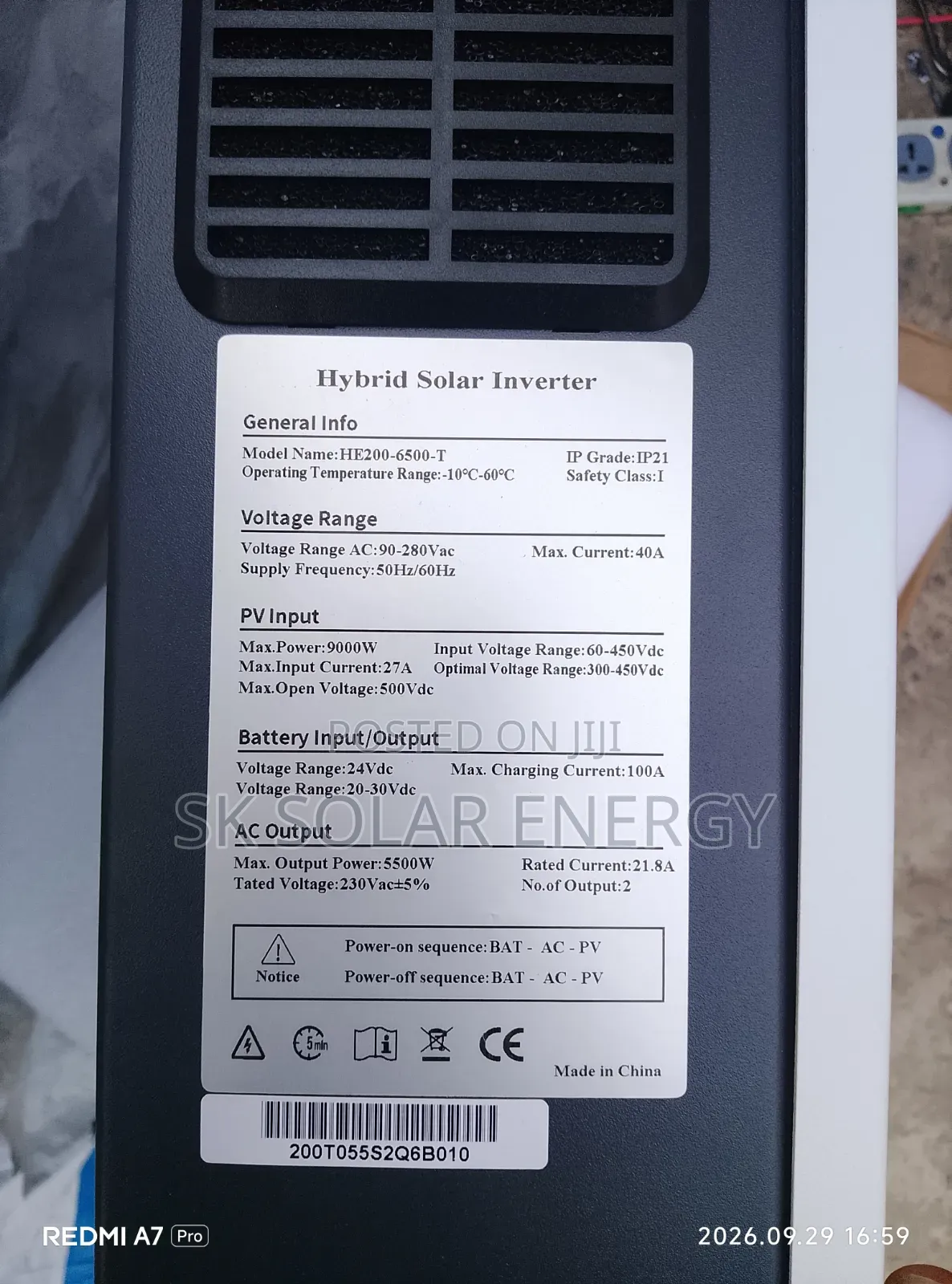 5.5kw Hybrid Inverter