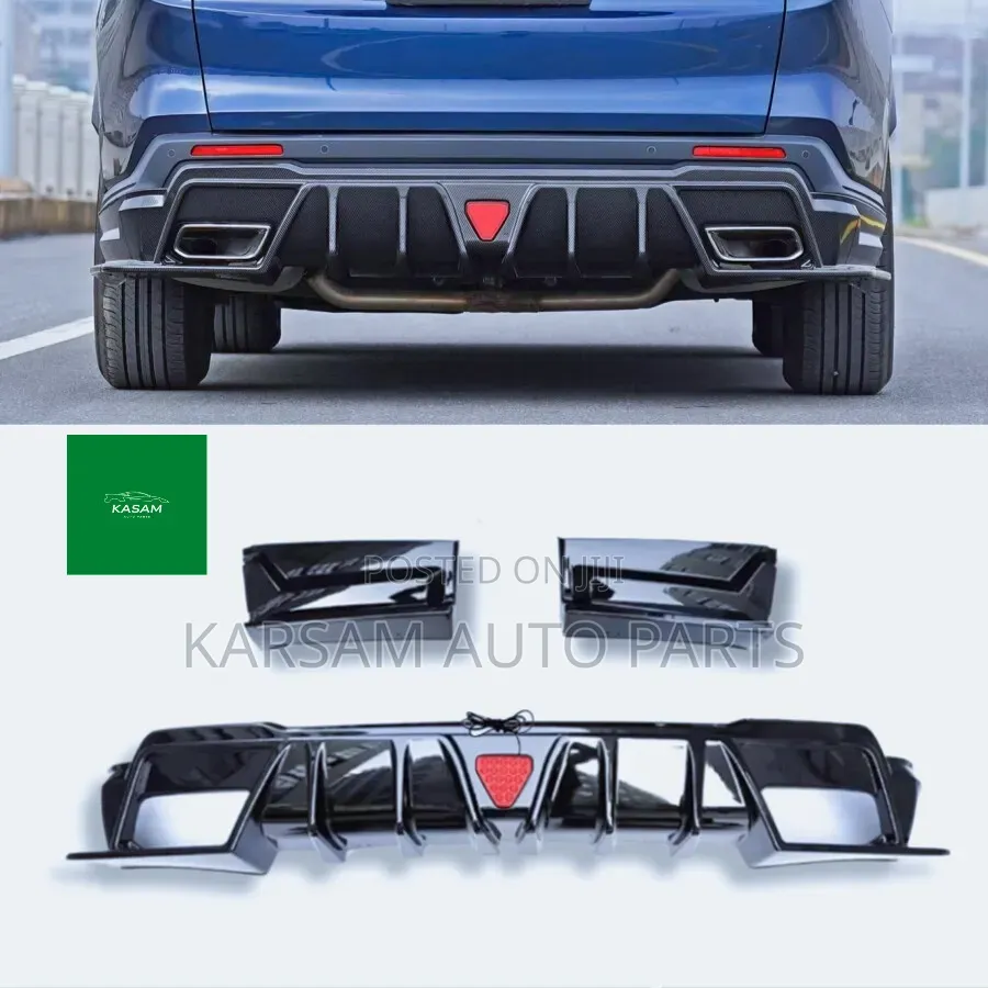 Black Rear Bumper Diffuser LED Brake Light for 2023–2026 Honda CR-V.