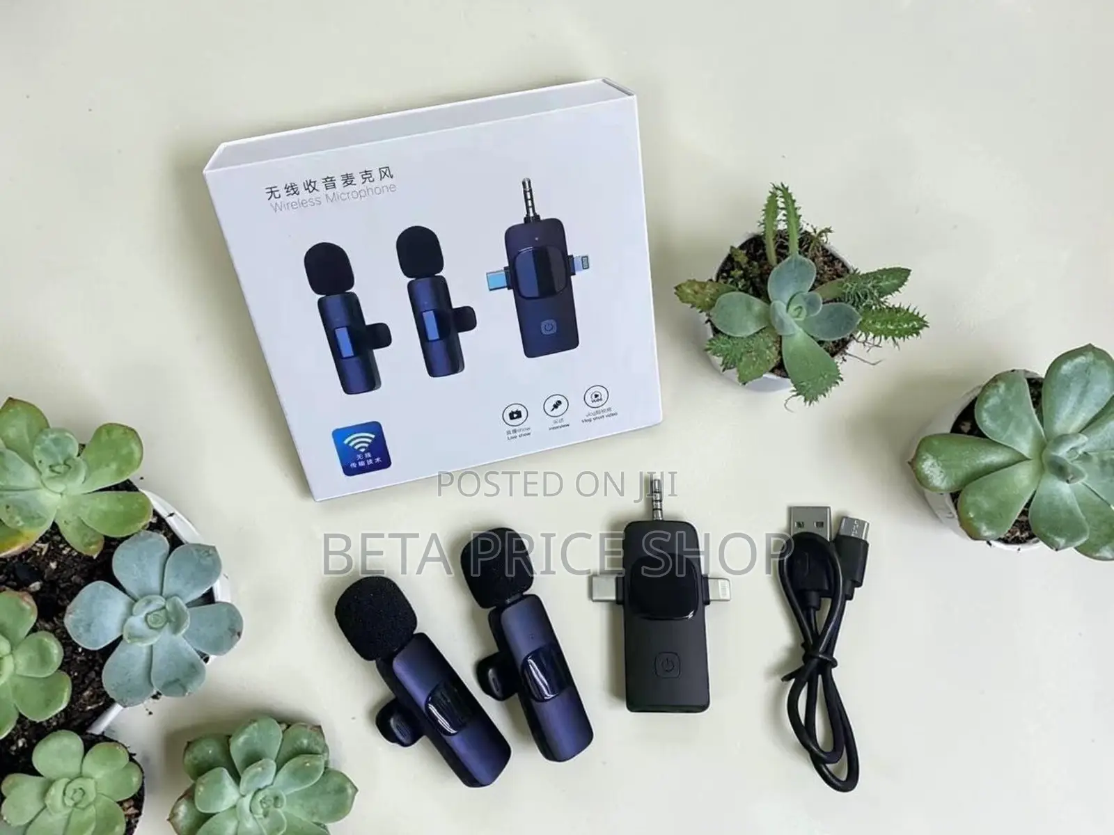 Universal Wireless Microphone for Android iPhone With Noise Cancelling