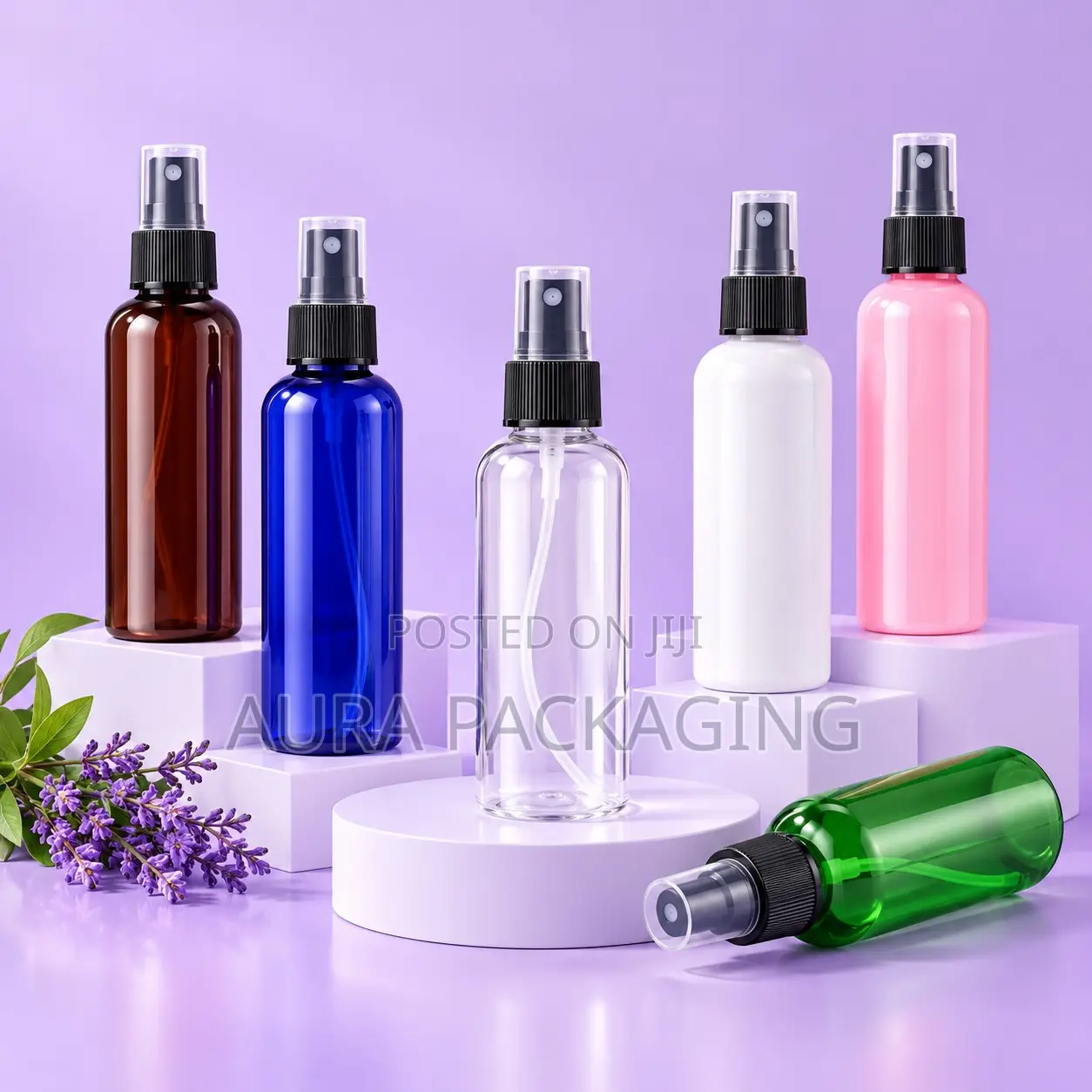 Cosmetic PET Bottle With Spray Cap