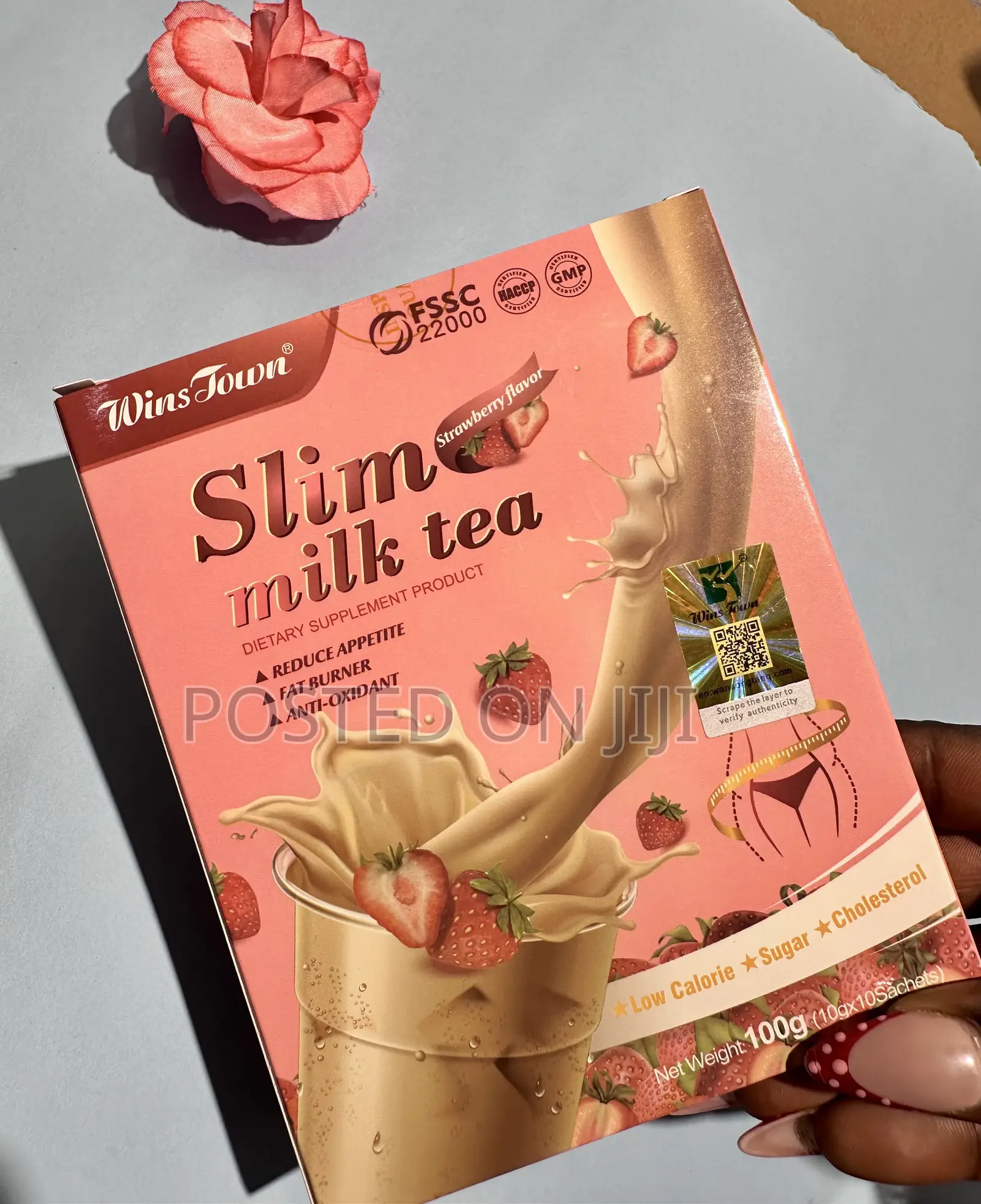 Slim Milk Tea Strawberry Flavor