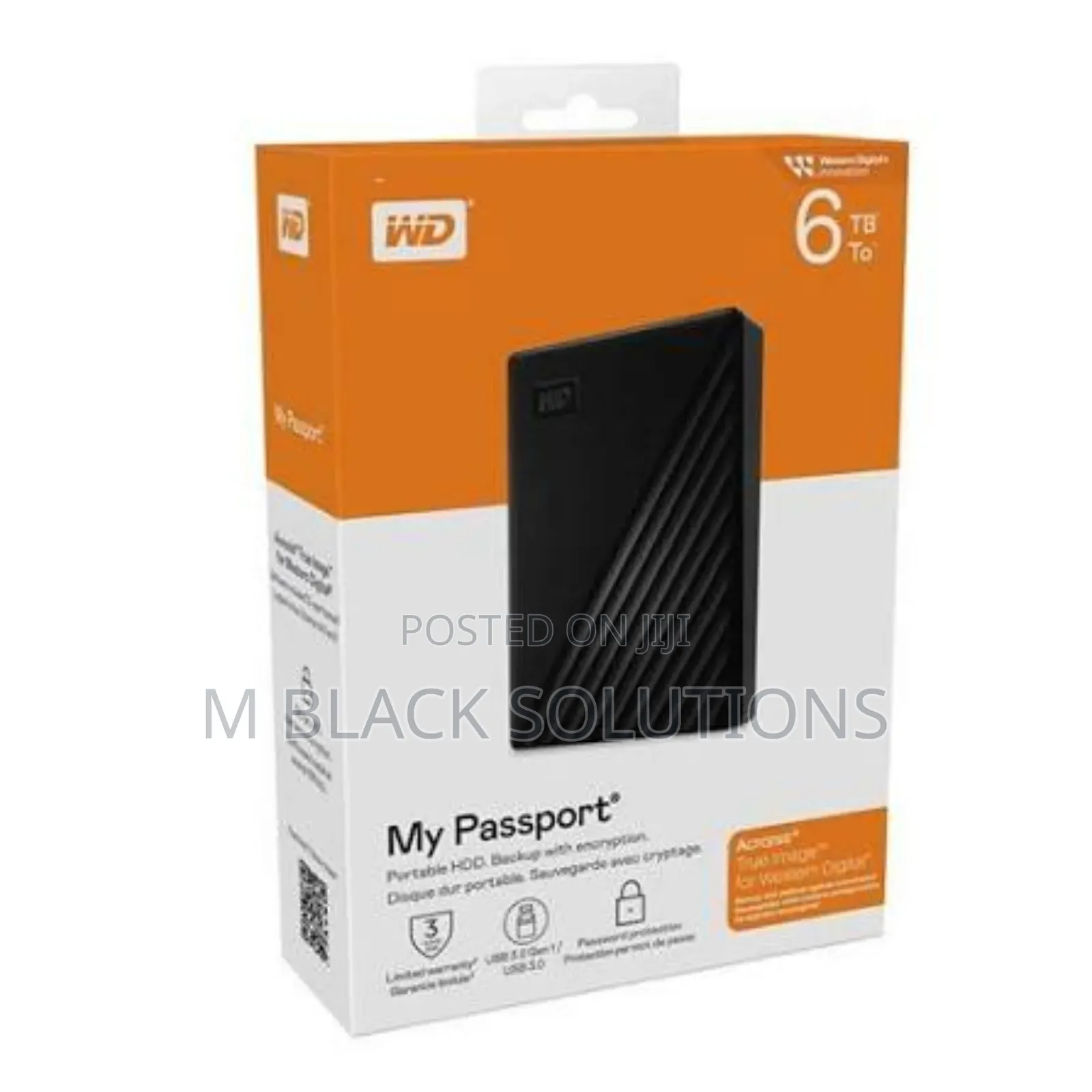 Wd 6tb My Passport External Portable Hard Drive