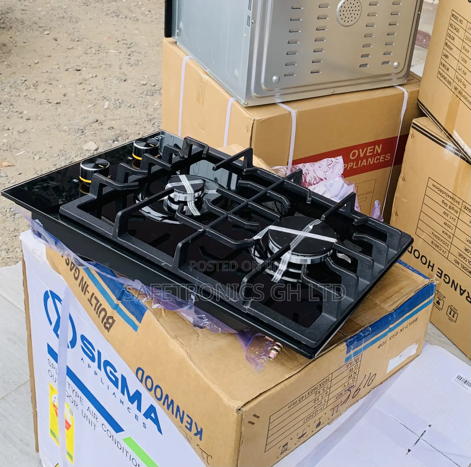Grab Perfect Black ____ Inbuilt 2 Gas Kenwood Hob