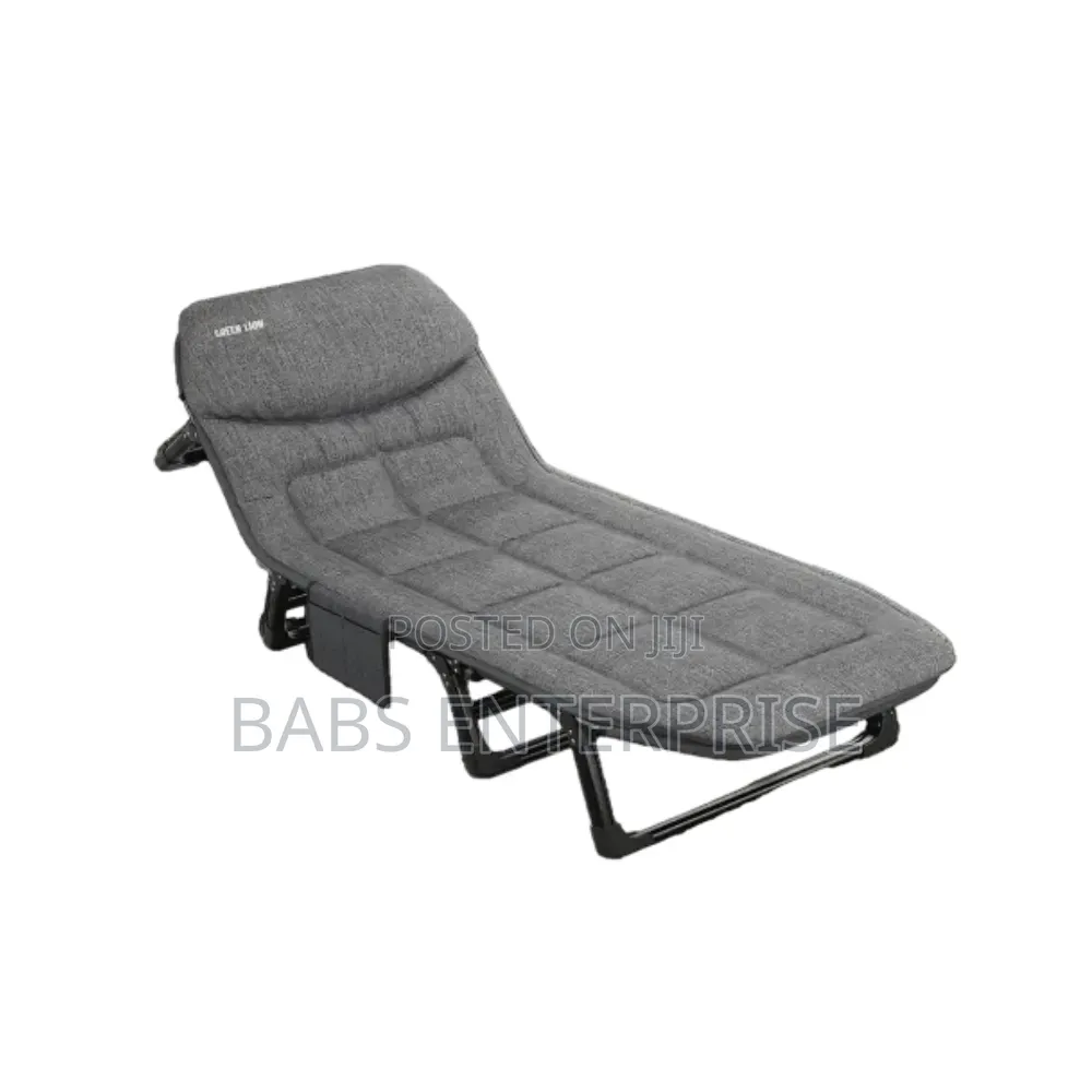 Green Lion Foldable Camping Bed – Gray