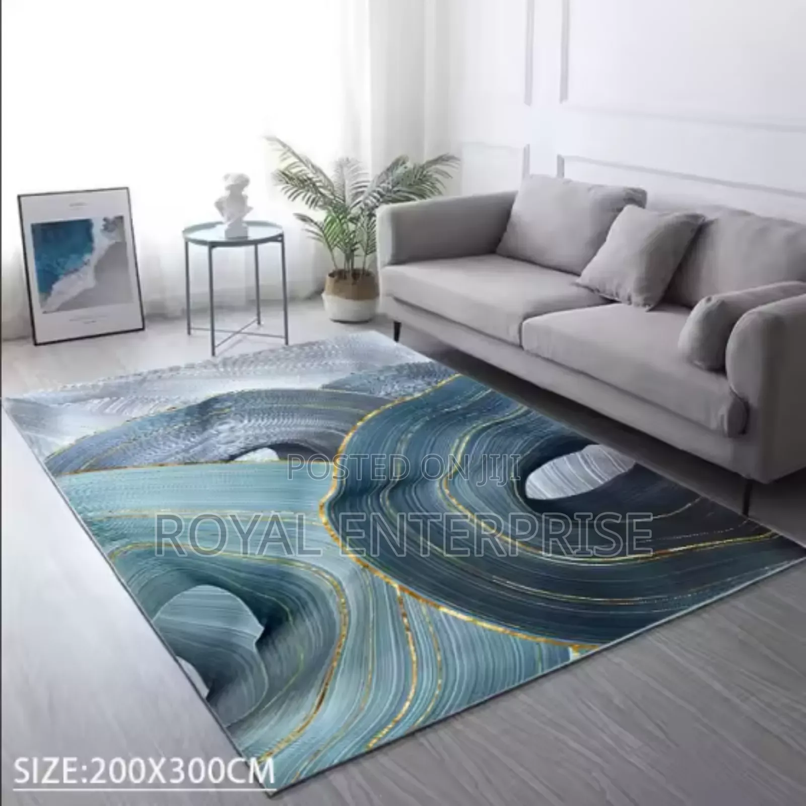 3d Crystal Velvet Carpet: Perfect for Living Room ( 200/300cm