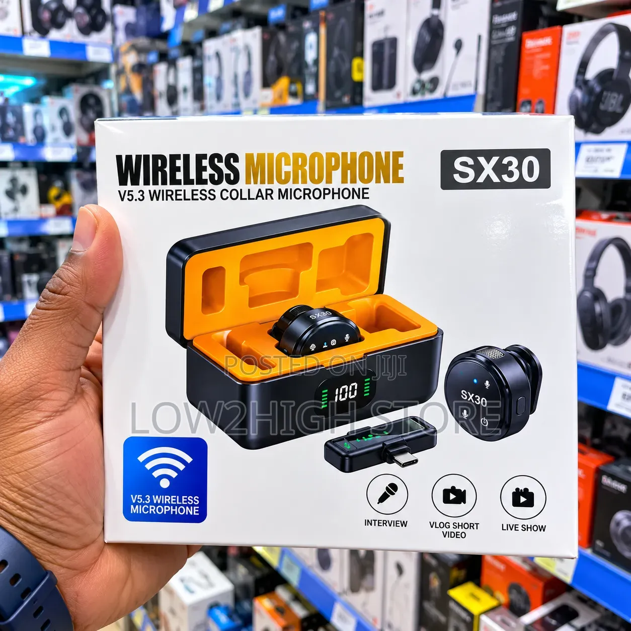 SX30 V5.3 Dual Wireless Collar Microphone