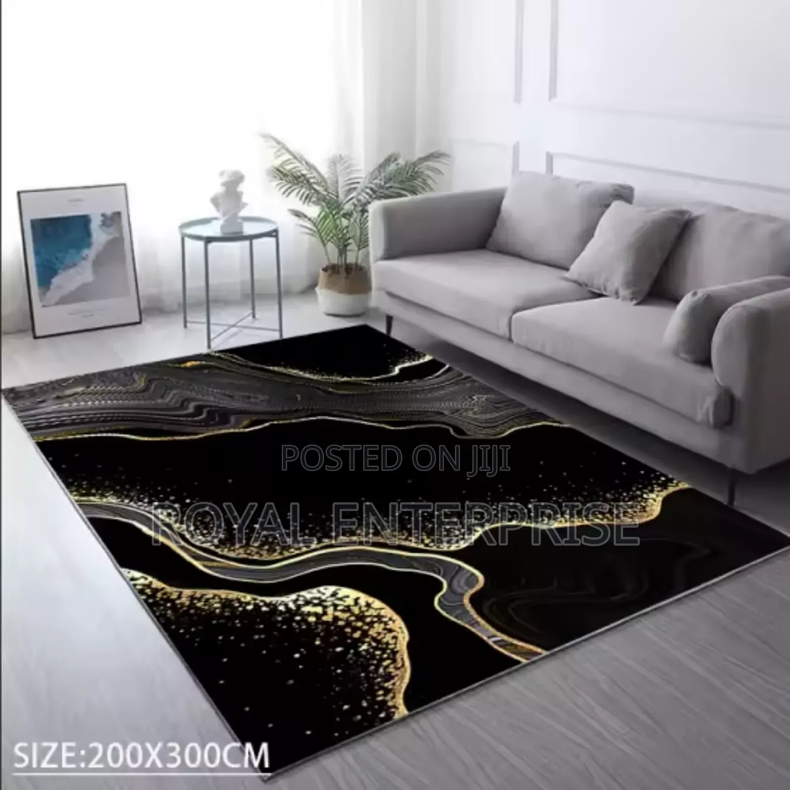 Luxurious 3d Crystal Velvet Carpet ( 200/300cm )