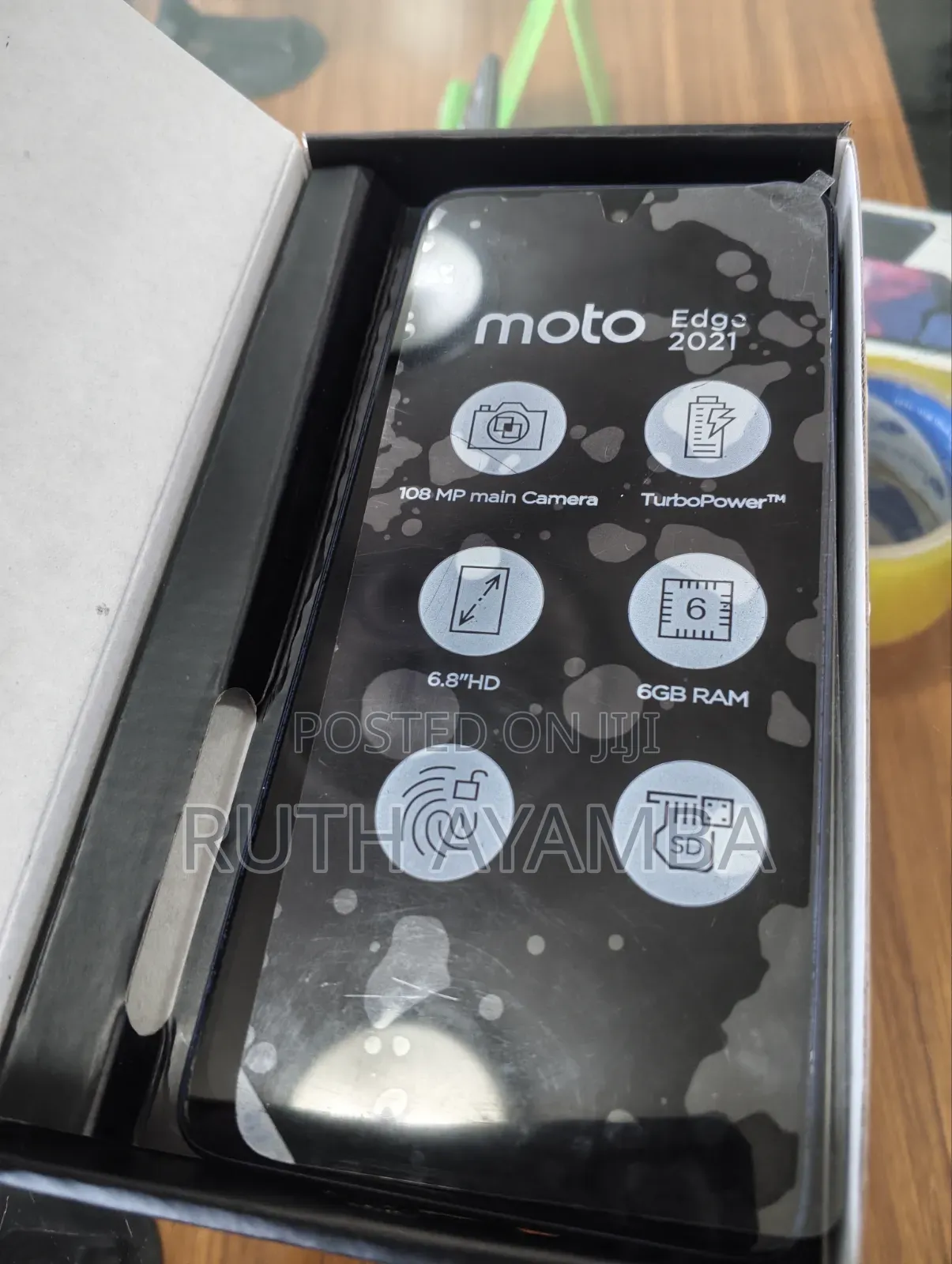 New Motorola Edge 5G UW (2021) 128 GB Blue