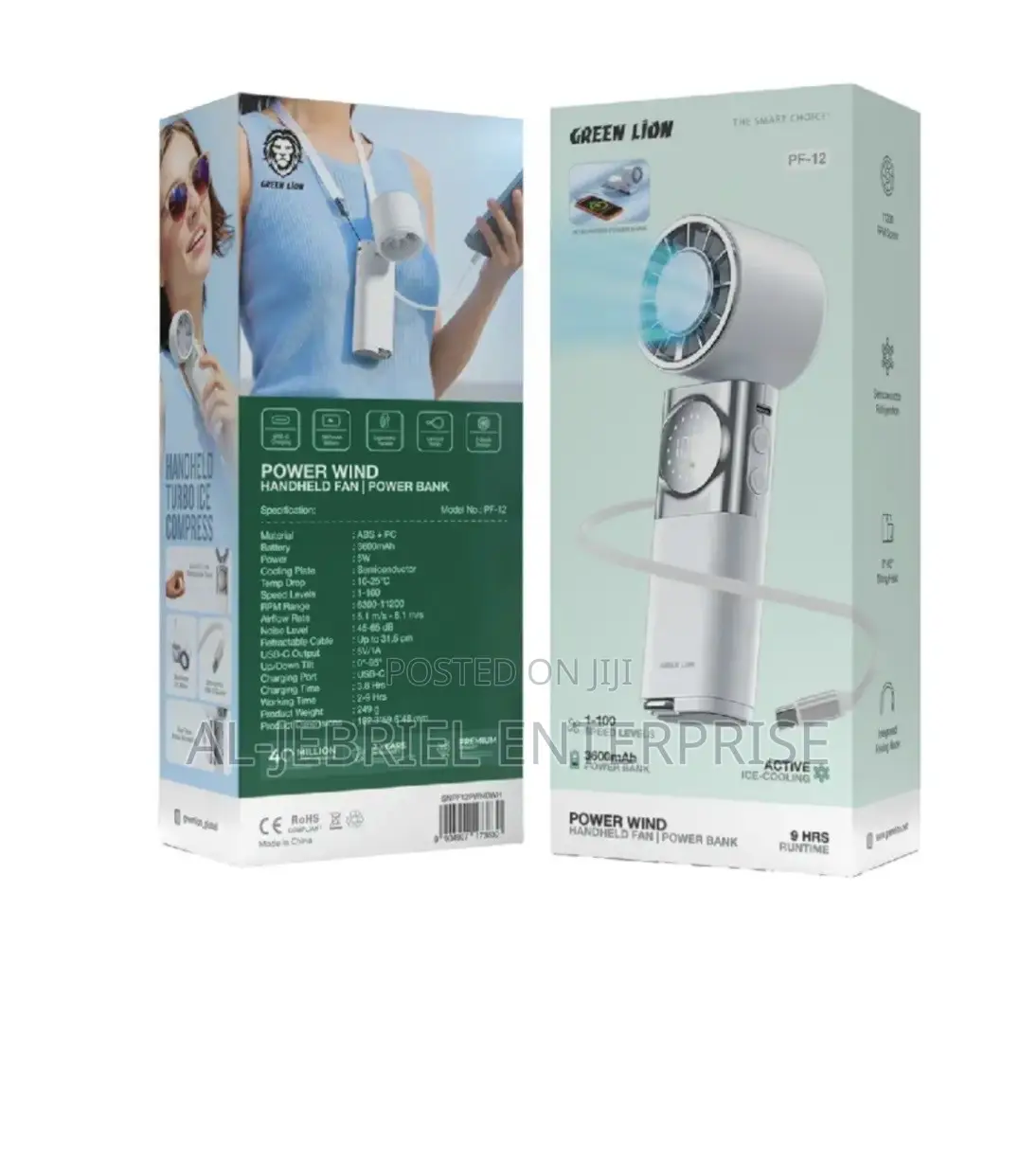PowerBank 3600mAh With Mini Fan